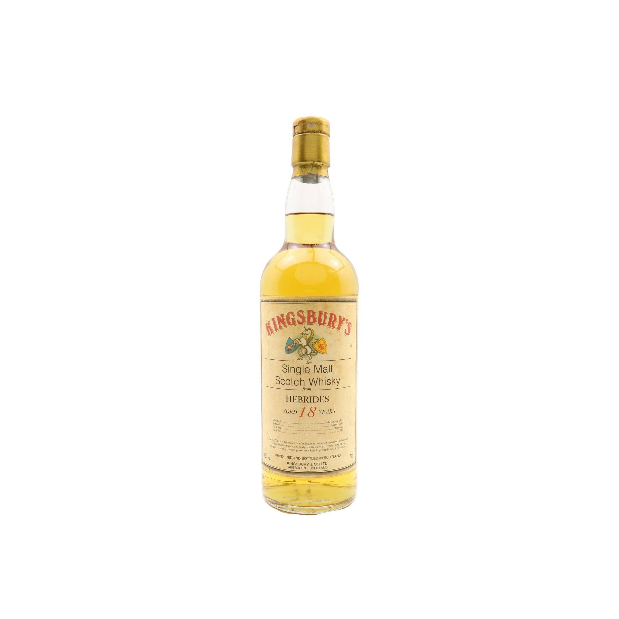 Kingsbury 1983 18 Years Single Malt Whisky