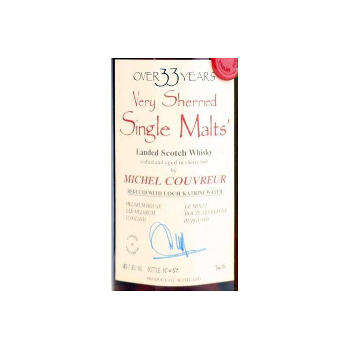 Michel Couvreur 33 Years Single Malt Whisky