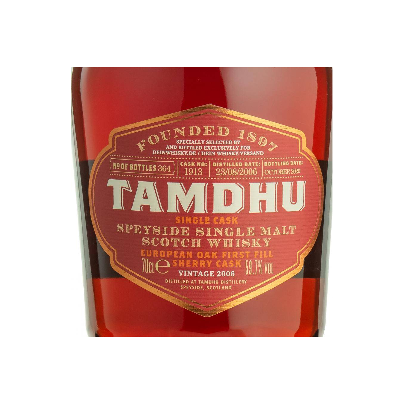 Tamdhu Single Cask 2006 14 Years Single Malt Whisky 2