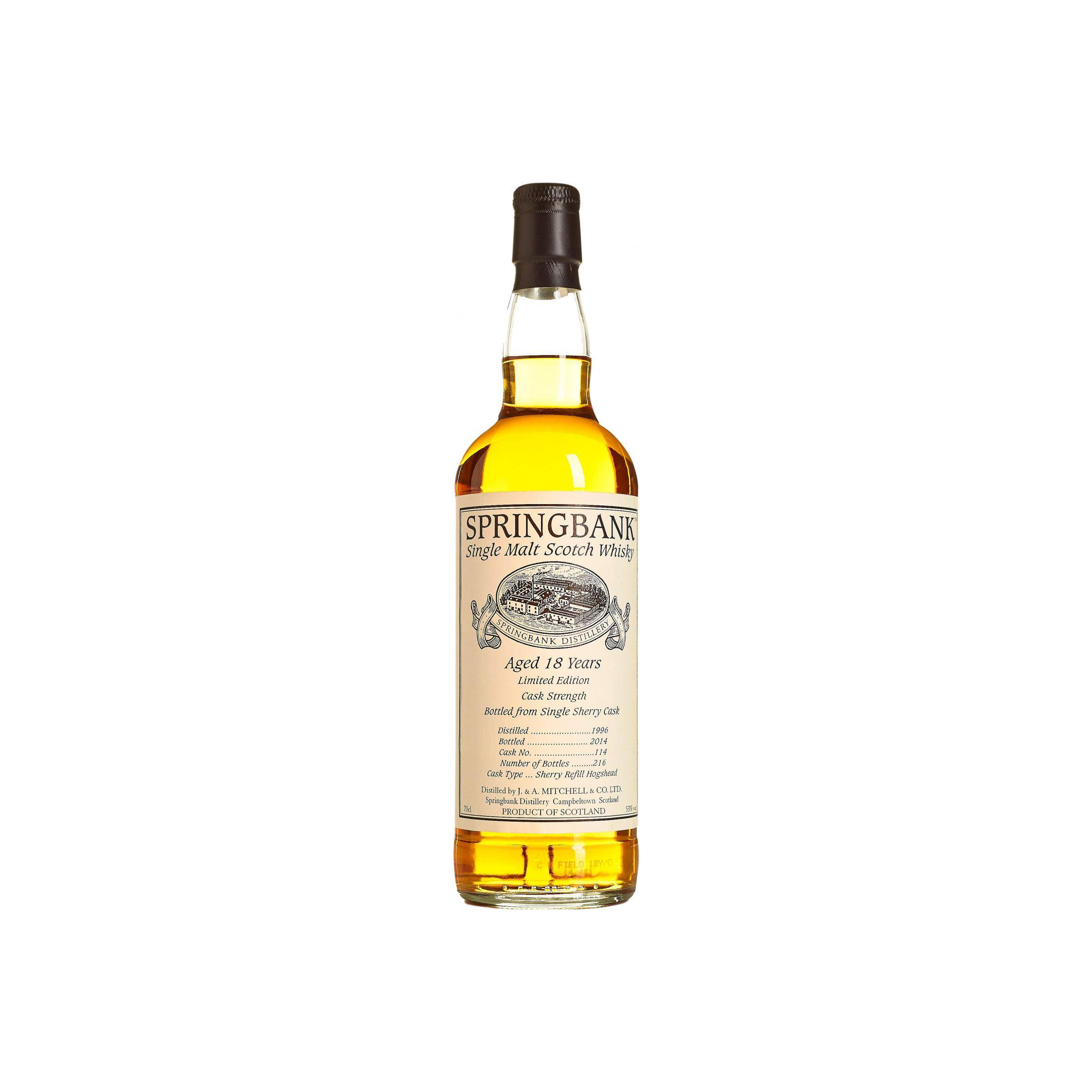 Springbank Private Bottling 1996 18 Years Single Malt Whisky