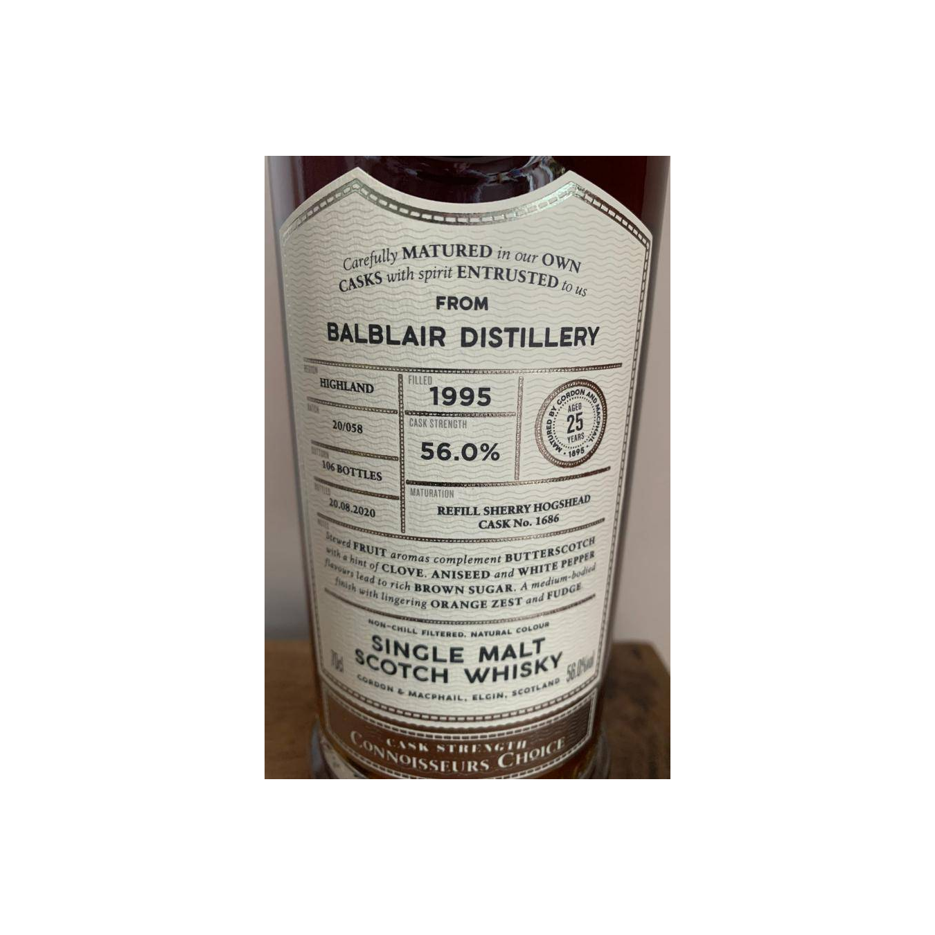 Balblair Connoisseurs Choice - Cask Strength 1995 25 Years Single Malt Whisky 3