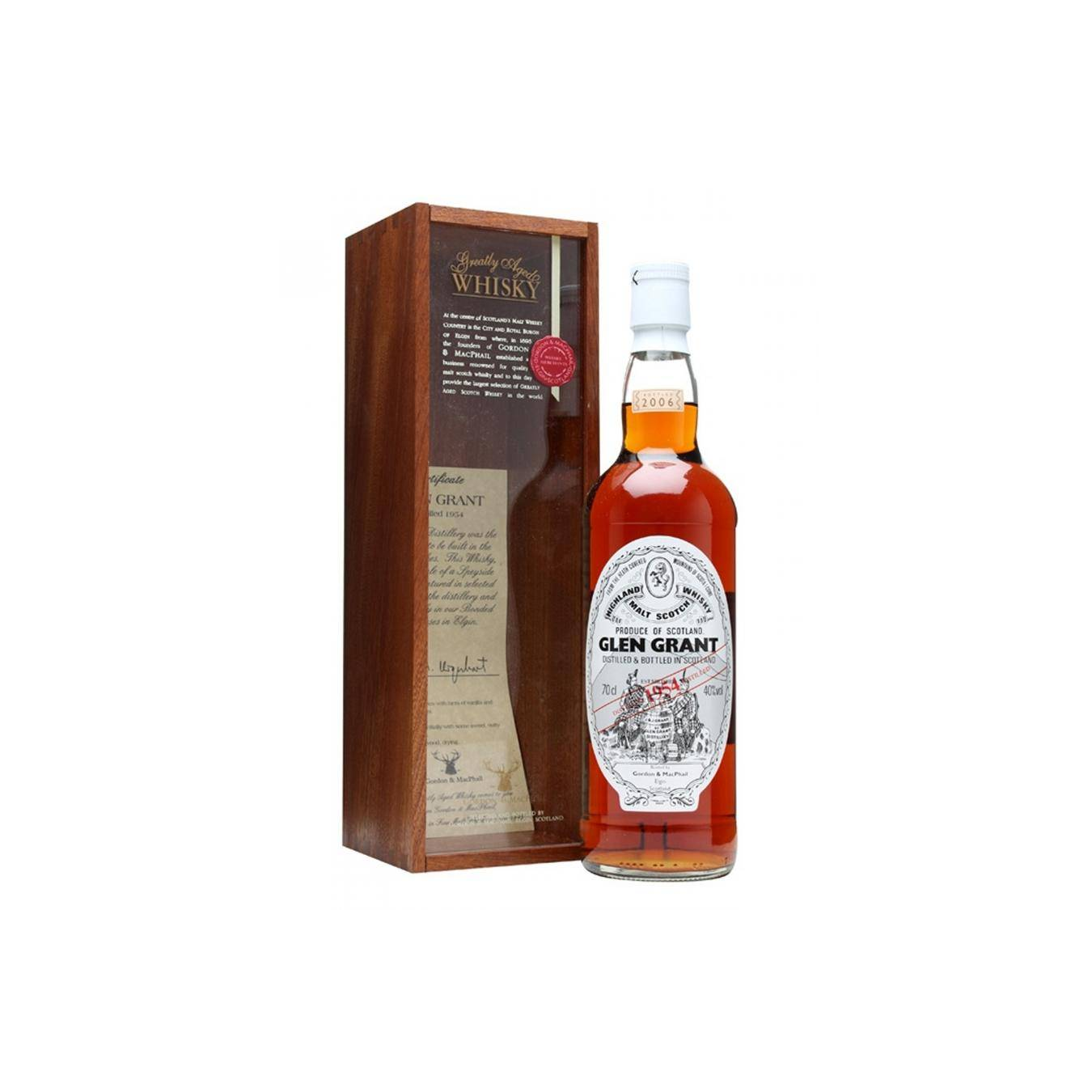 Glen Grant Licensed Bottling 1954 52 Years Single Malt Whisky
