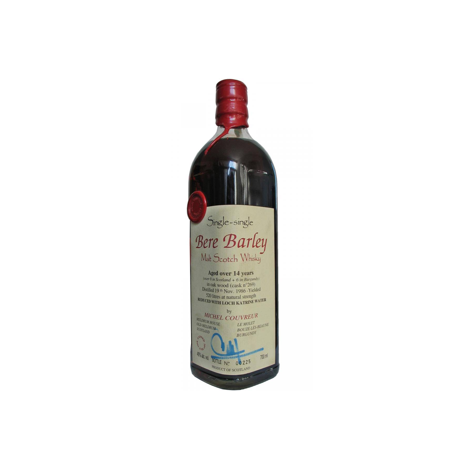 Michel Couvreur 1986 14 Years Single Malt Whisky