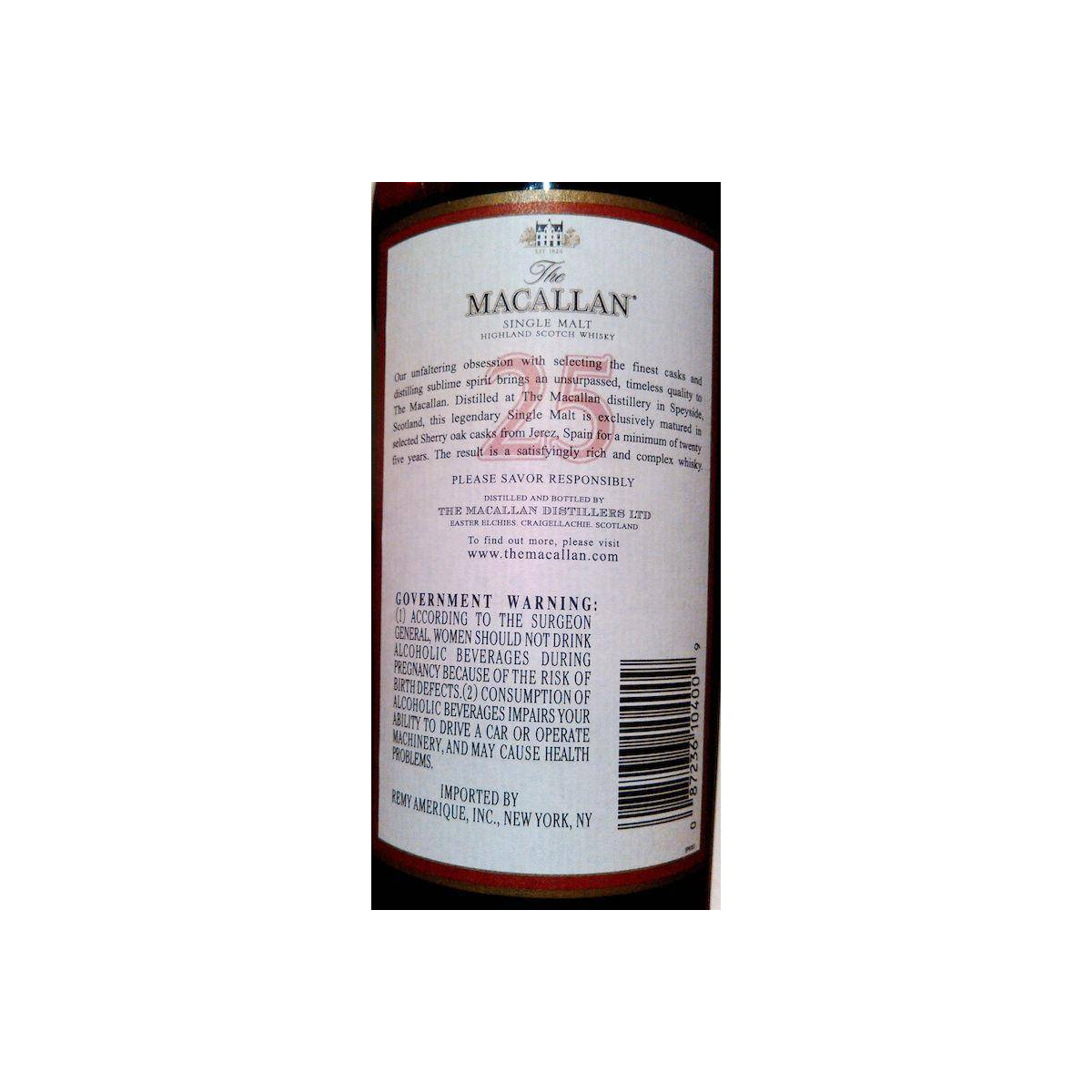 The Macallan 1975 25 Years Single Malt Whisky 3