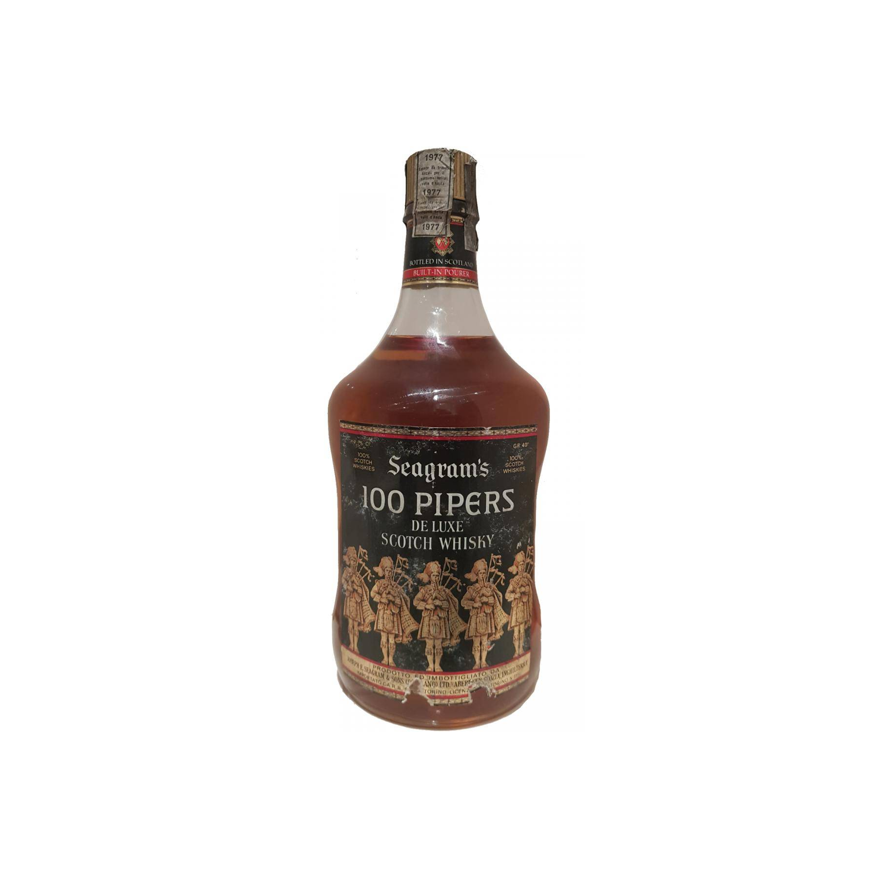 100 Pipers De Luxe Scotch Whisky