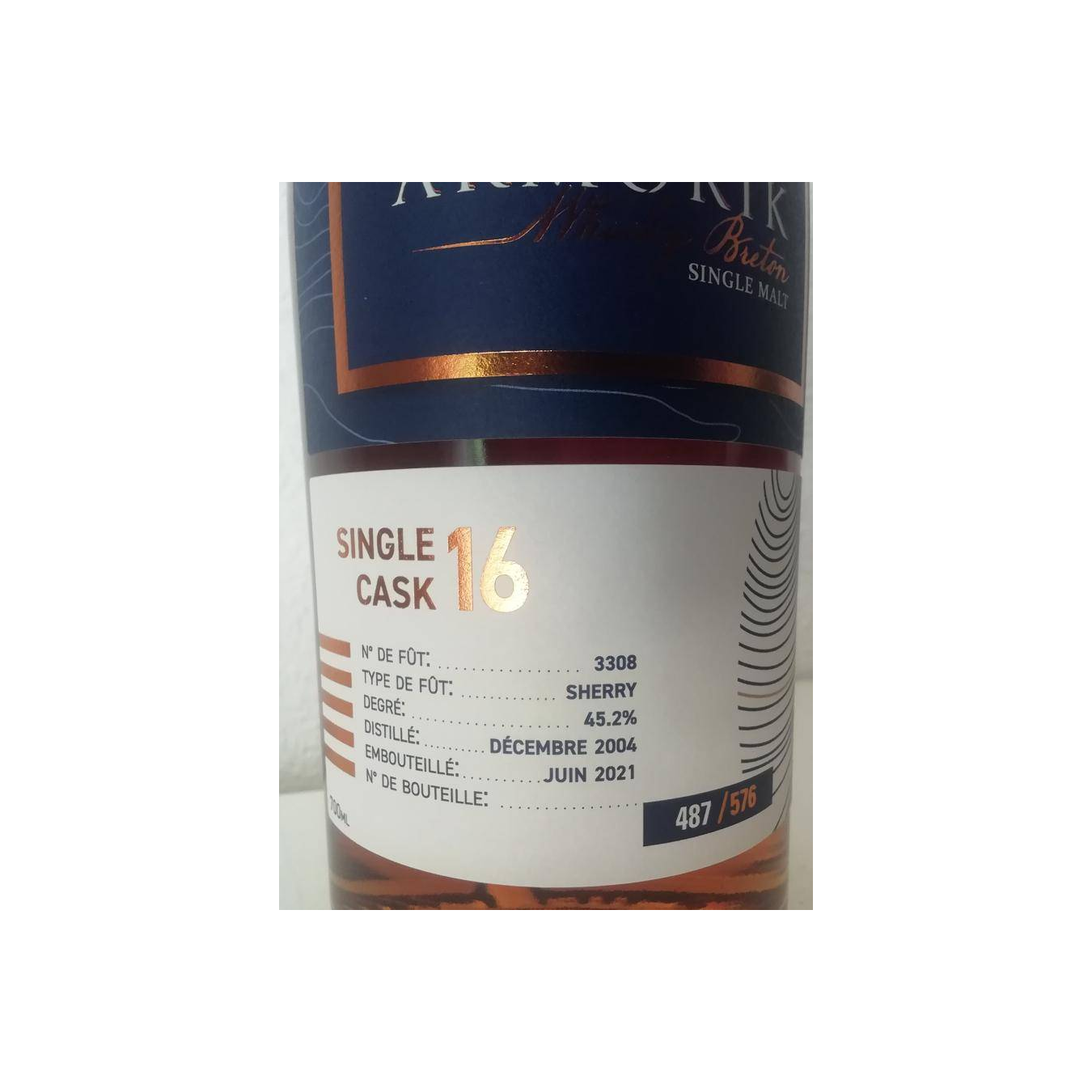 Armorik Single Cask 2004 16 Years Single Malt Whisky 2