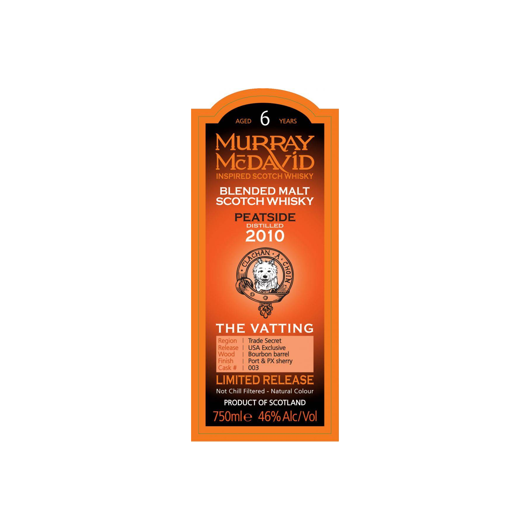 Murray McDavid 2010 6 Years Blended Malt Whisky