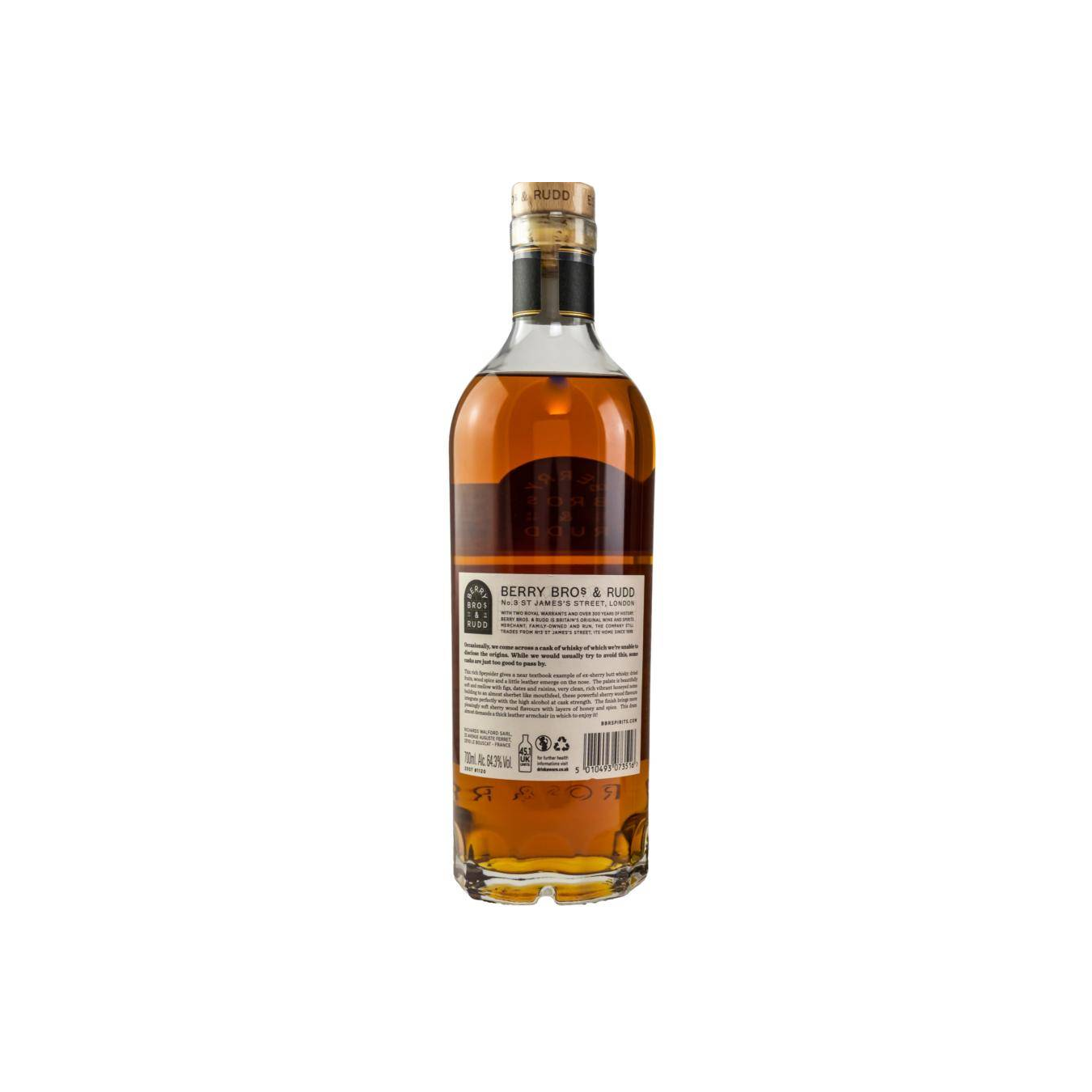 Berry Bros. & Rudd Single Cask 2007 14 Years Single Malt Whisky 2