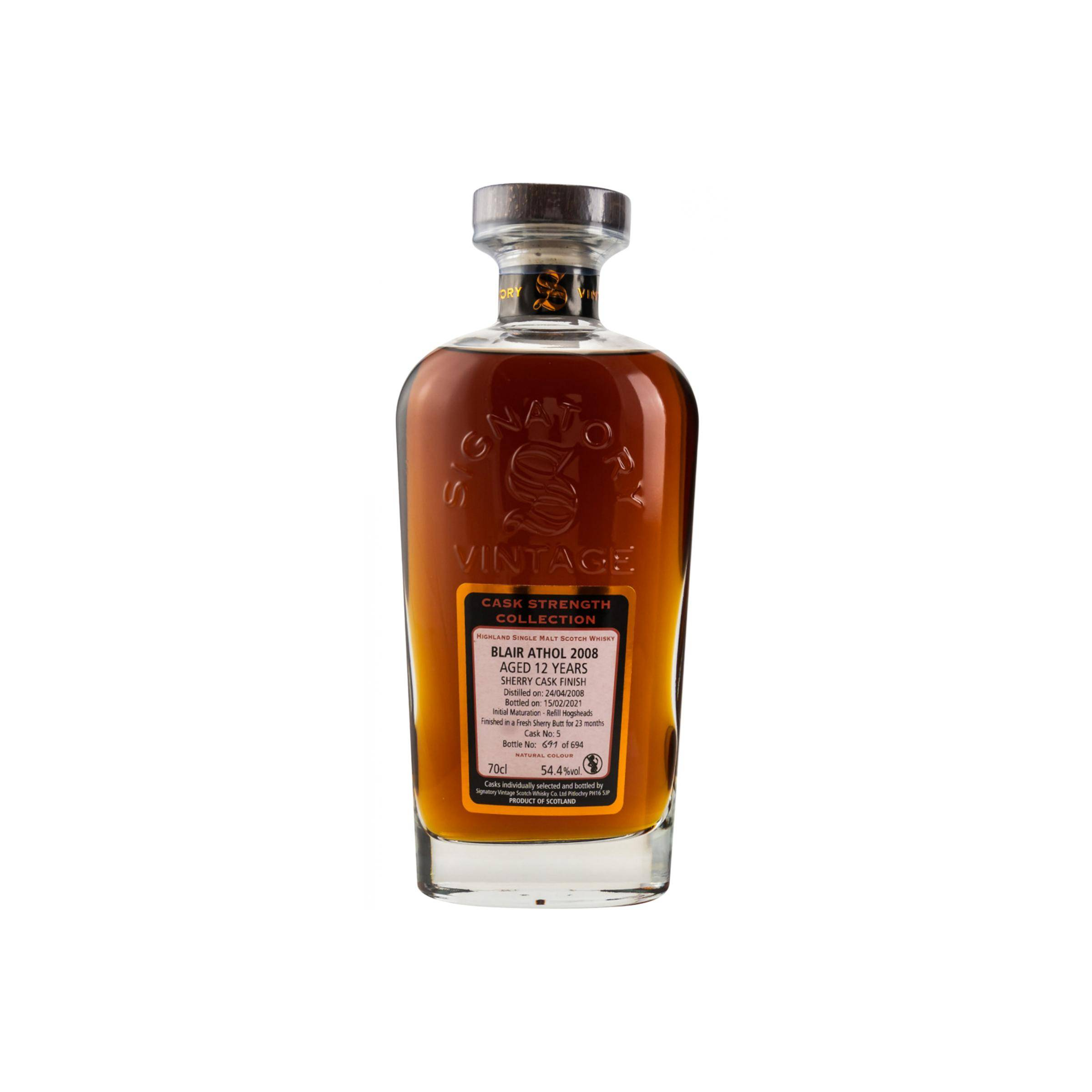 Blair Athol Cask Strength Collection 2008 12 Years Single Malt Whisky