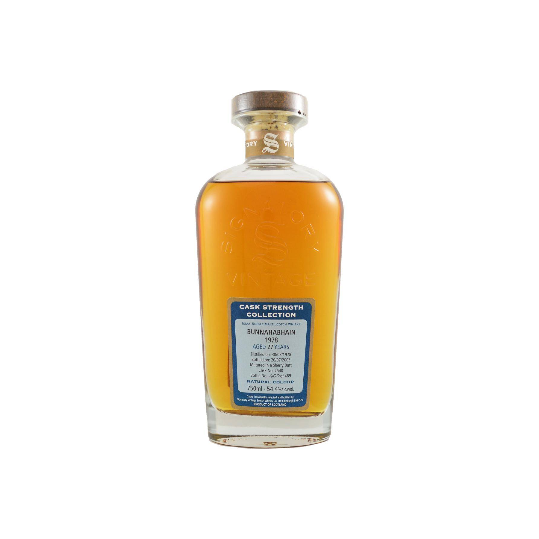 Bunnahabhain Cask Strength Collection 1978 27 Years Single Malt Whisky