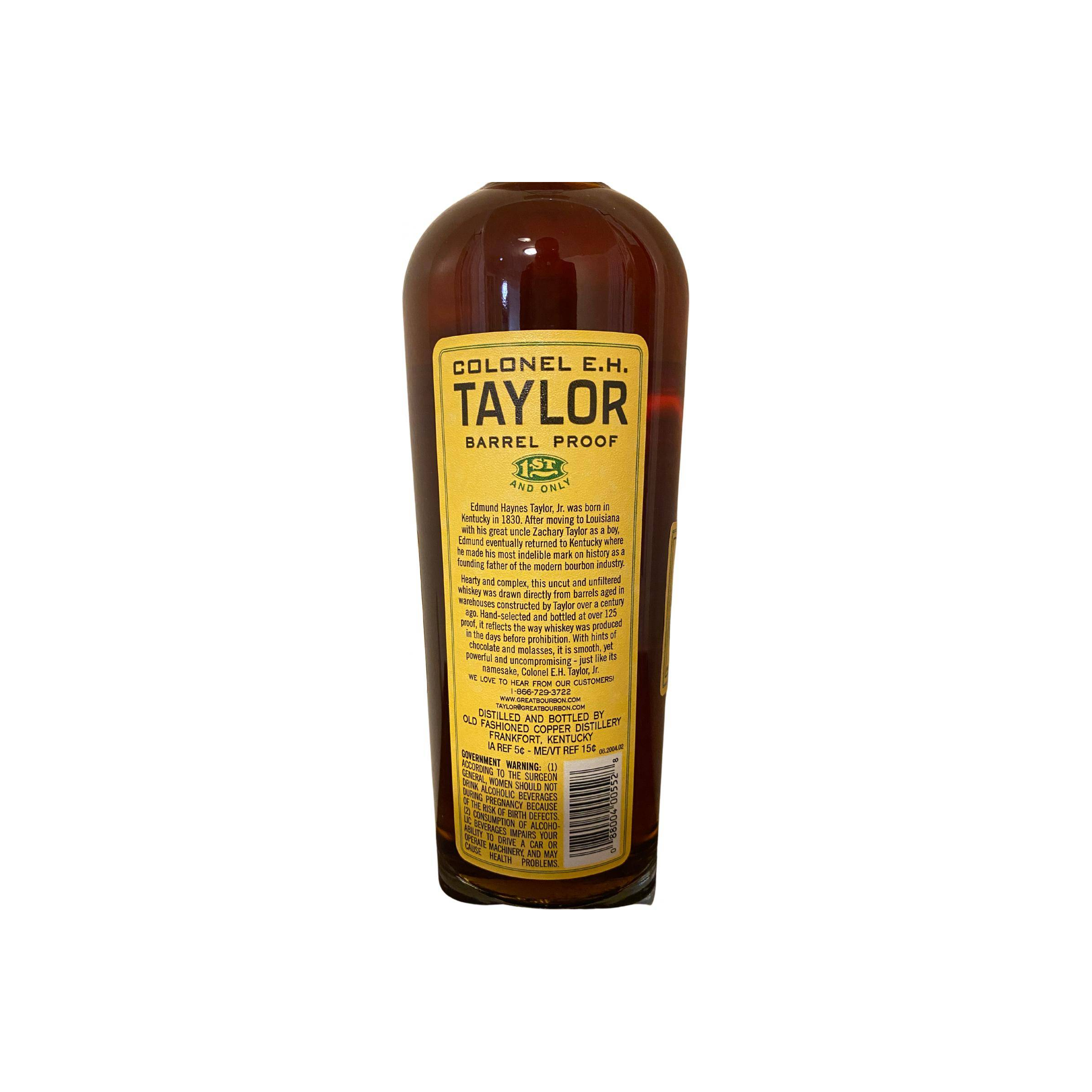 Colonel E.H. Taylor Barrel Proof 3