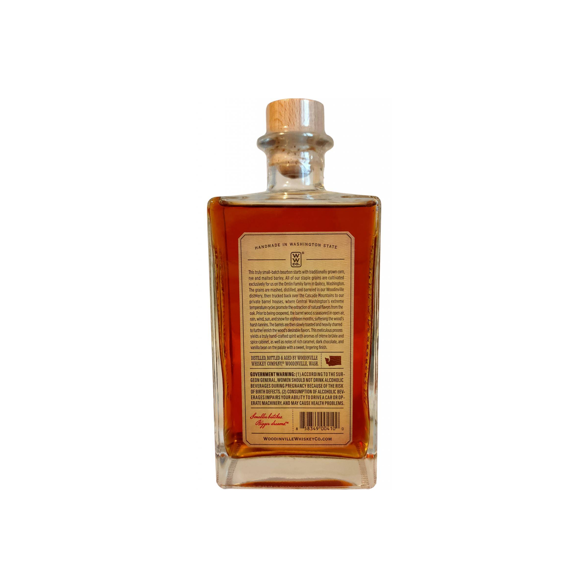 Woodinville Straight Bourbon Whiskey 2