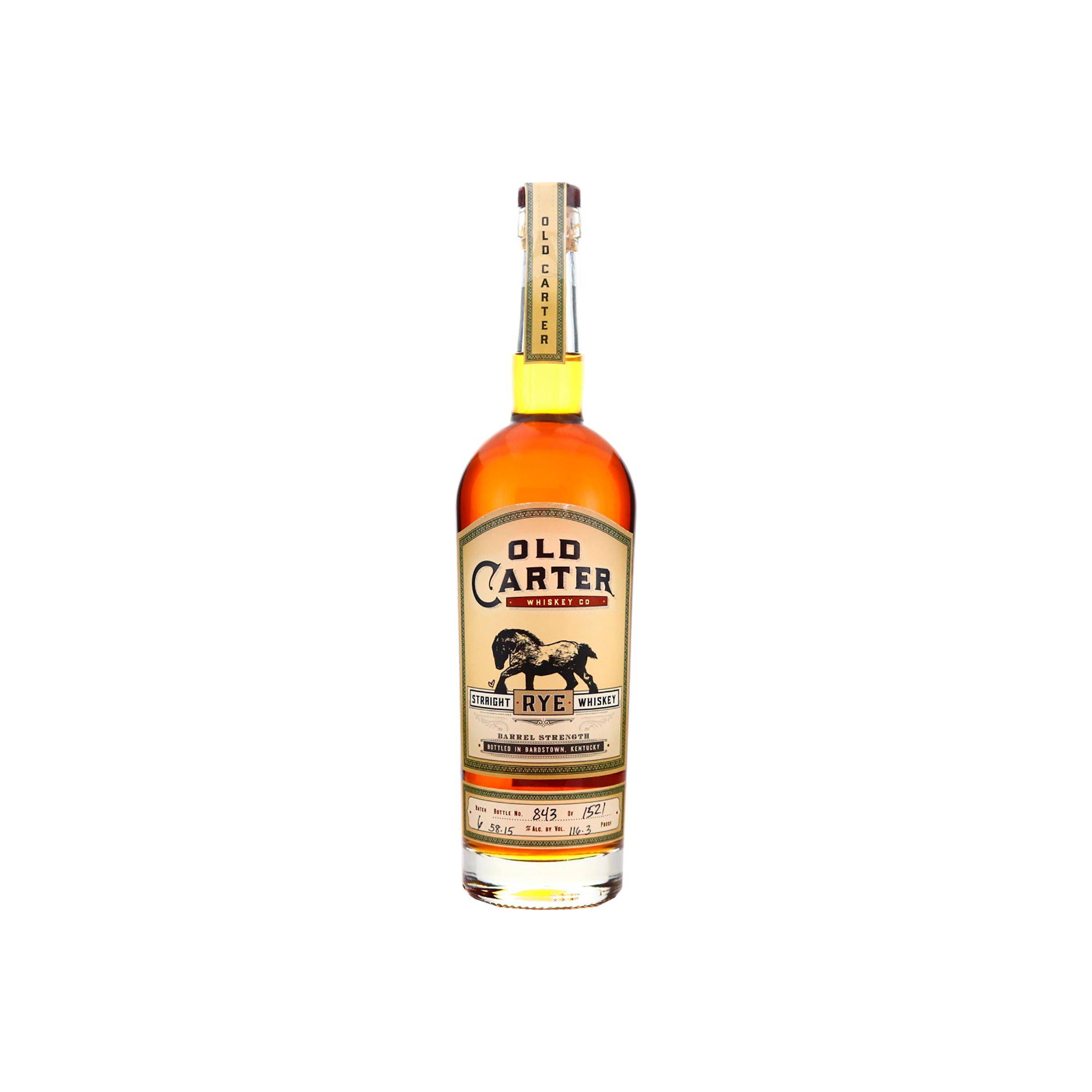 Old Carter Straight Rye Whiskey