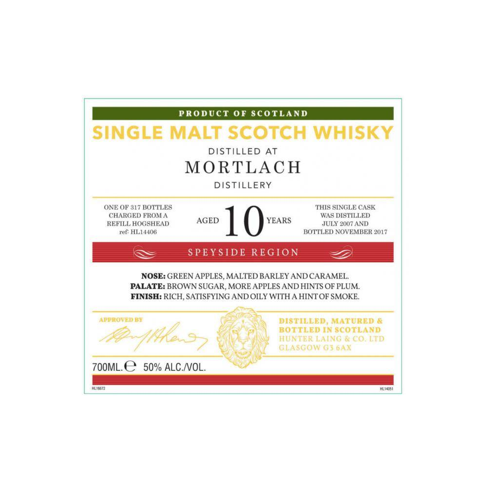 Mortlach Old Malt Cask 2007 10 Years Single Malt Whisky 3