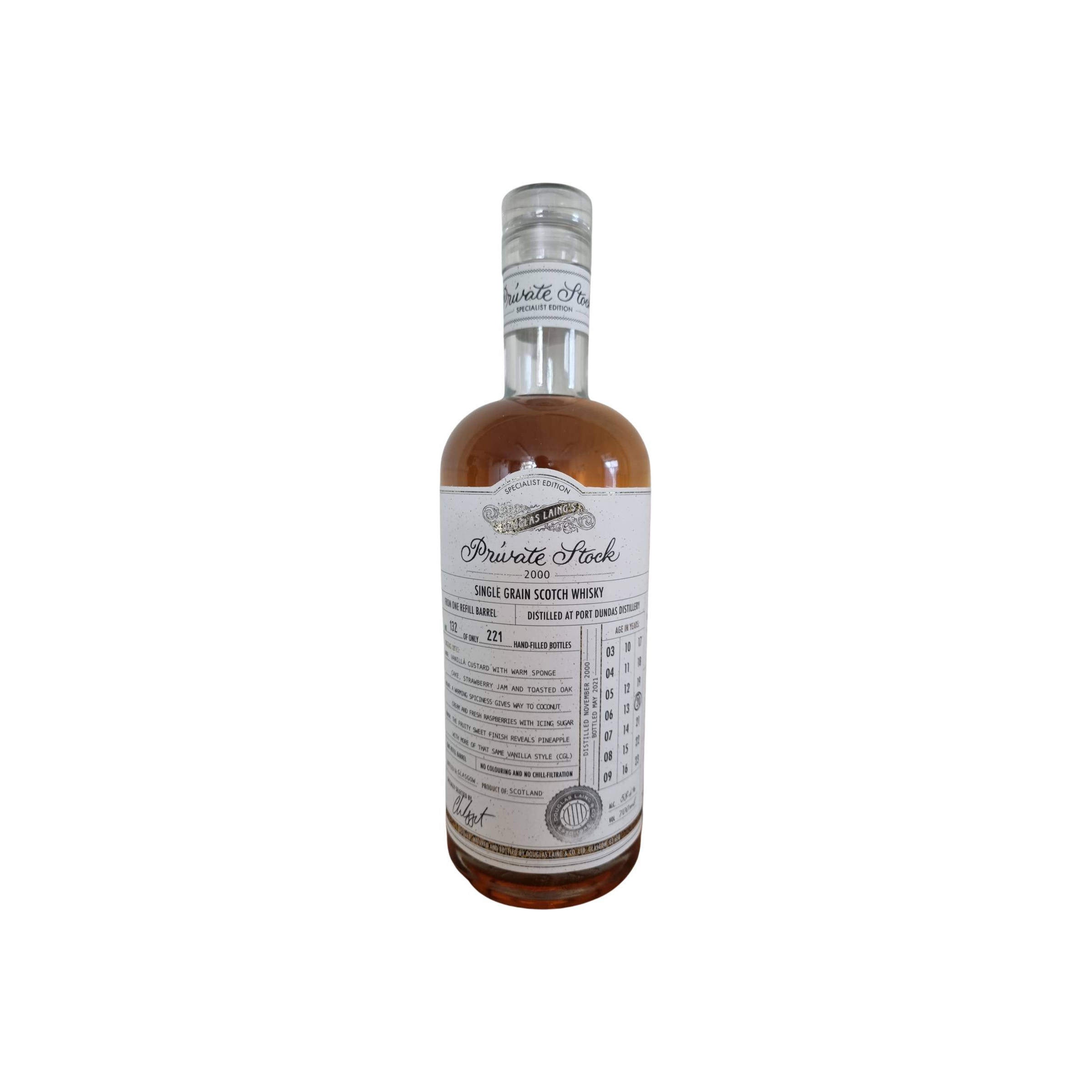 Port Dundas 2000 20 Years Single Grain Whisky