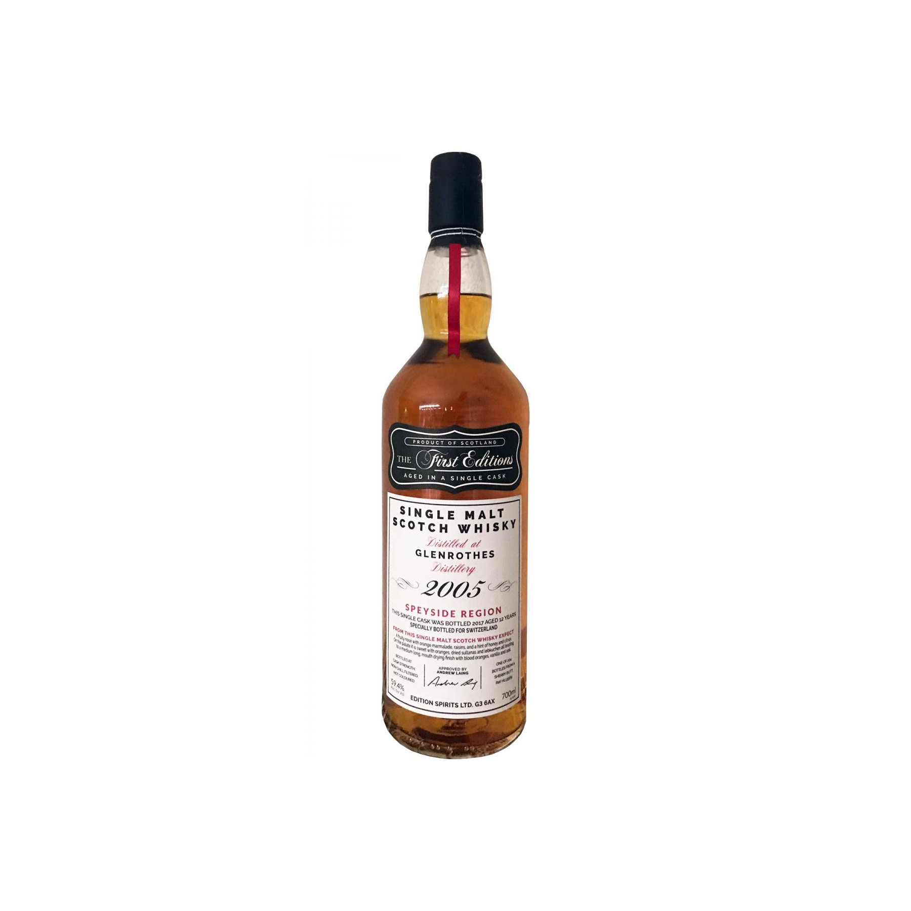 The Glenrothes The First Editions 2005 12 Years Single Malt Whisky