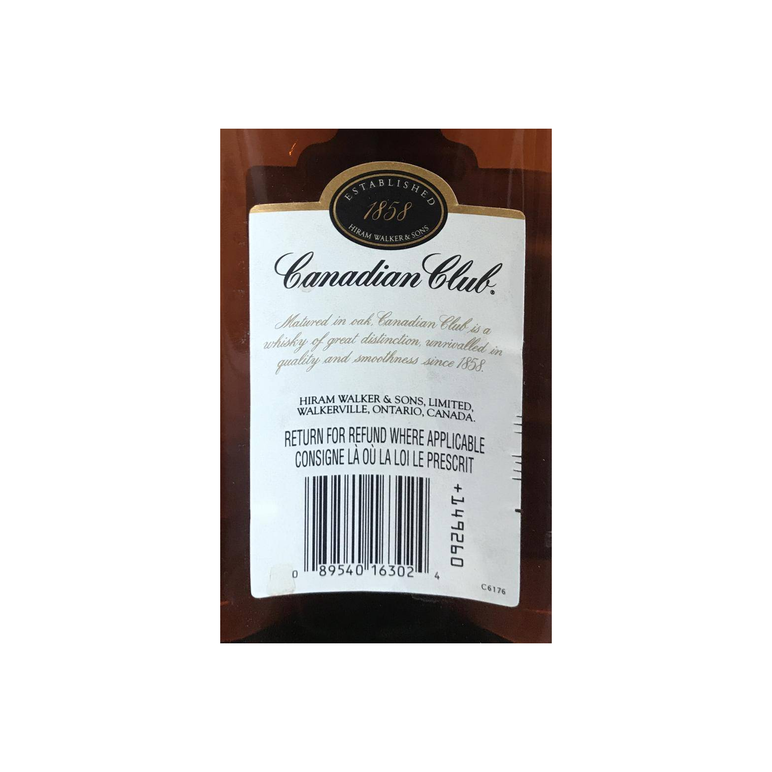 Canadian Club Canadian Whisky 2