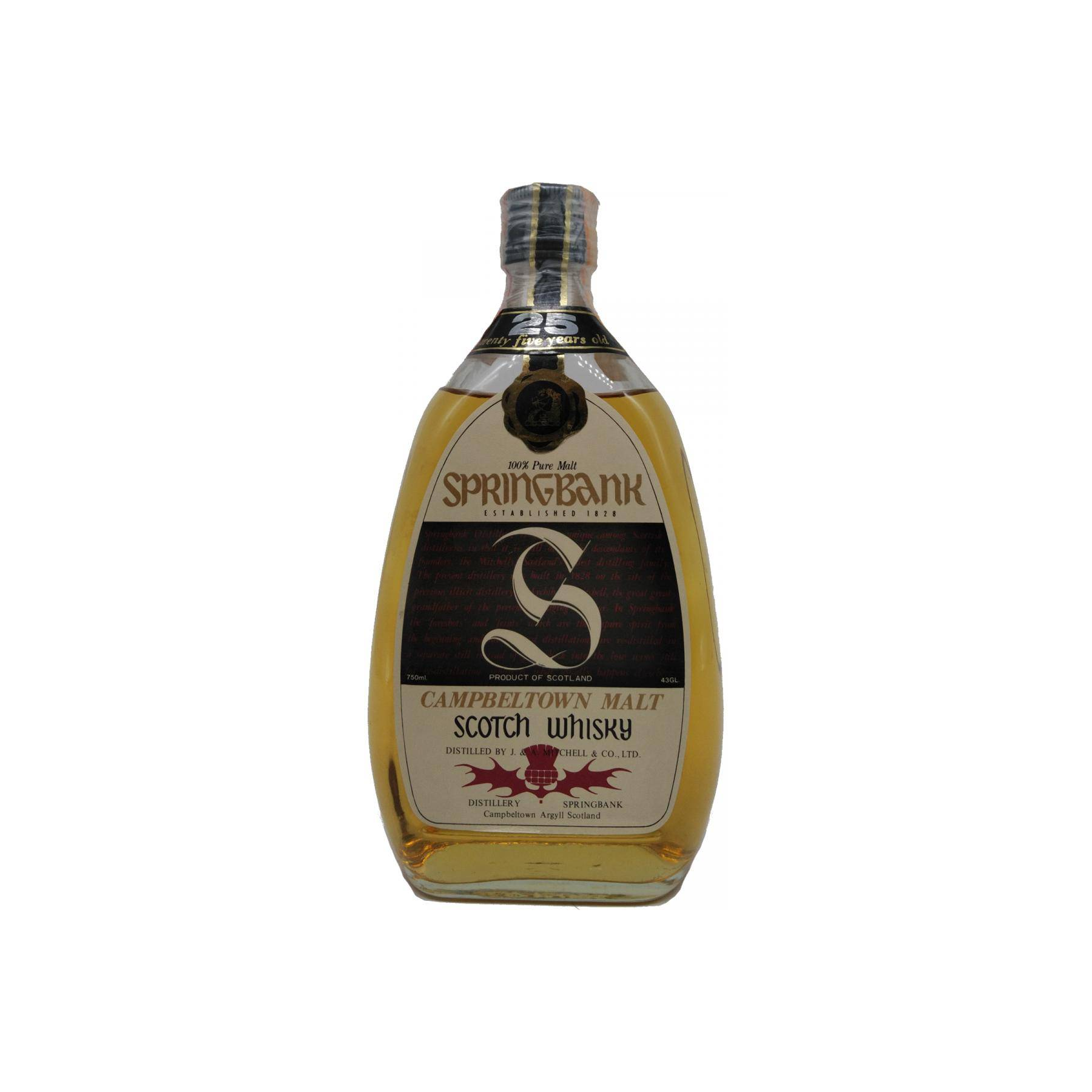 Springbank 25 Years Single Malt Whisky
