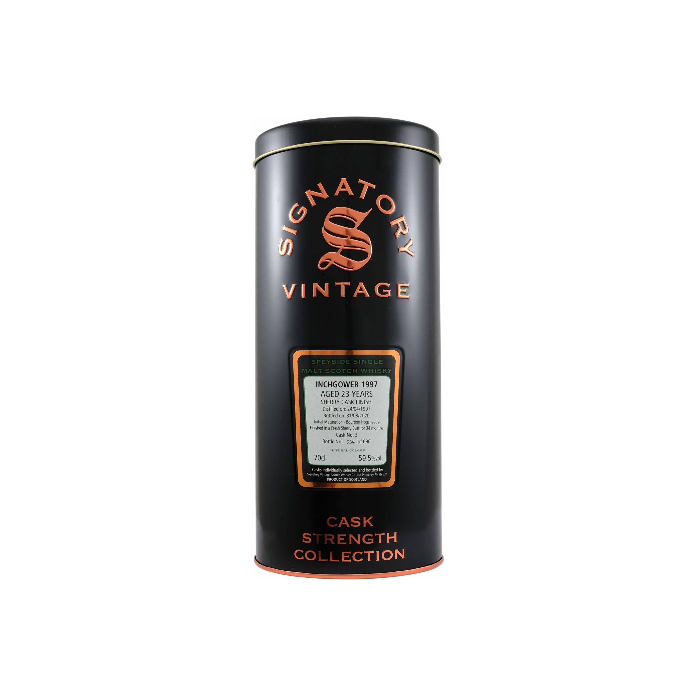 Inchgower Cask Strength Collection 1997 23 Years Single Malt Whisky 2