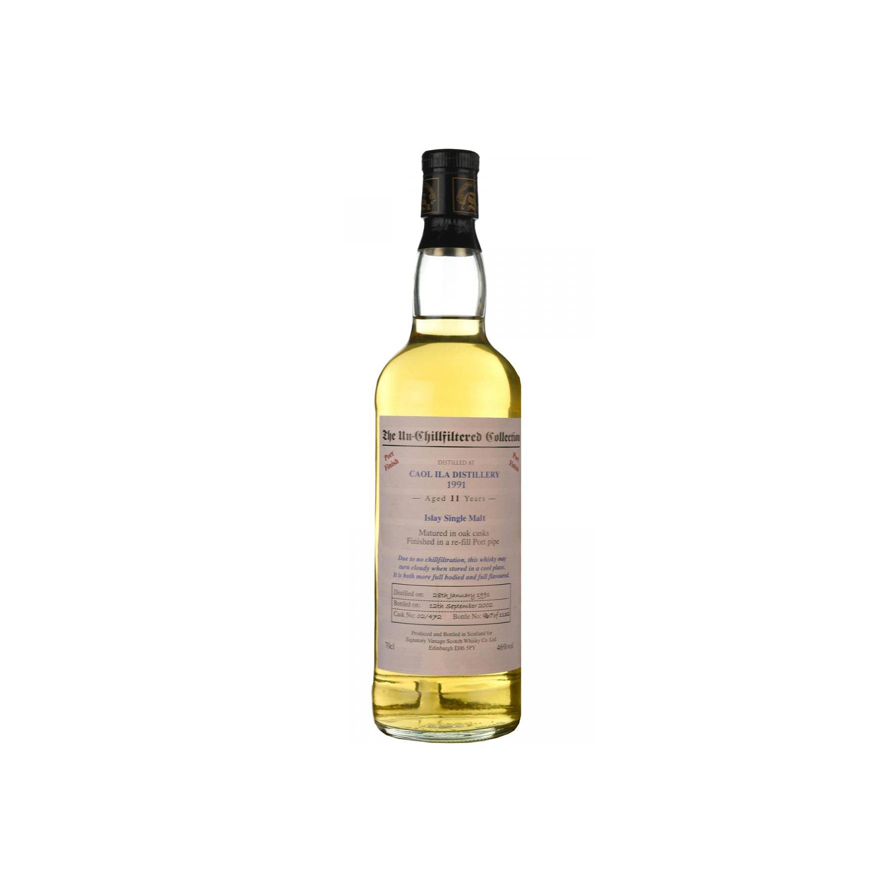 Caol Ila The Un-Chillfiltered Collection 1991 11 Years Single Malt Whisky