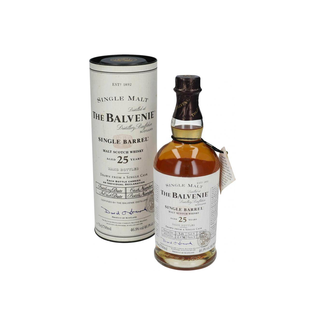 The Balvenie Single Cask 1974 25 Years Single Malt Whisky
