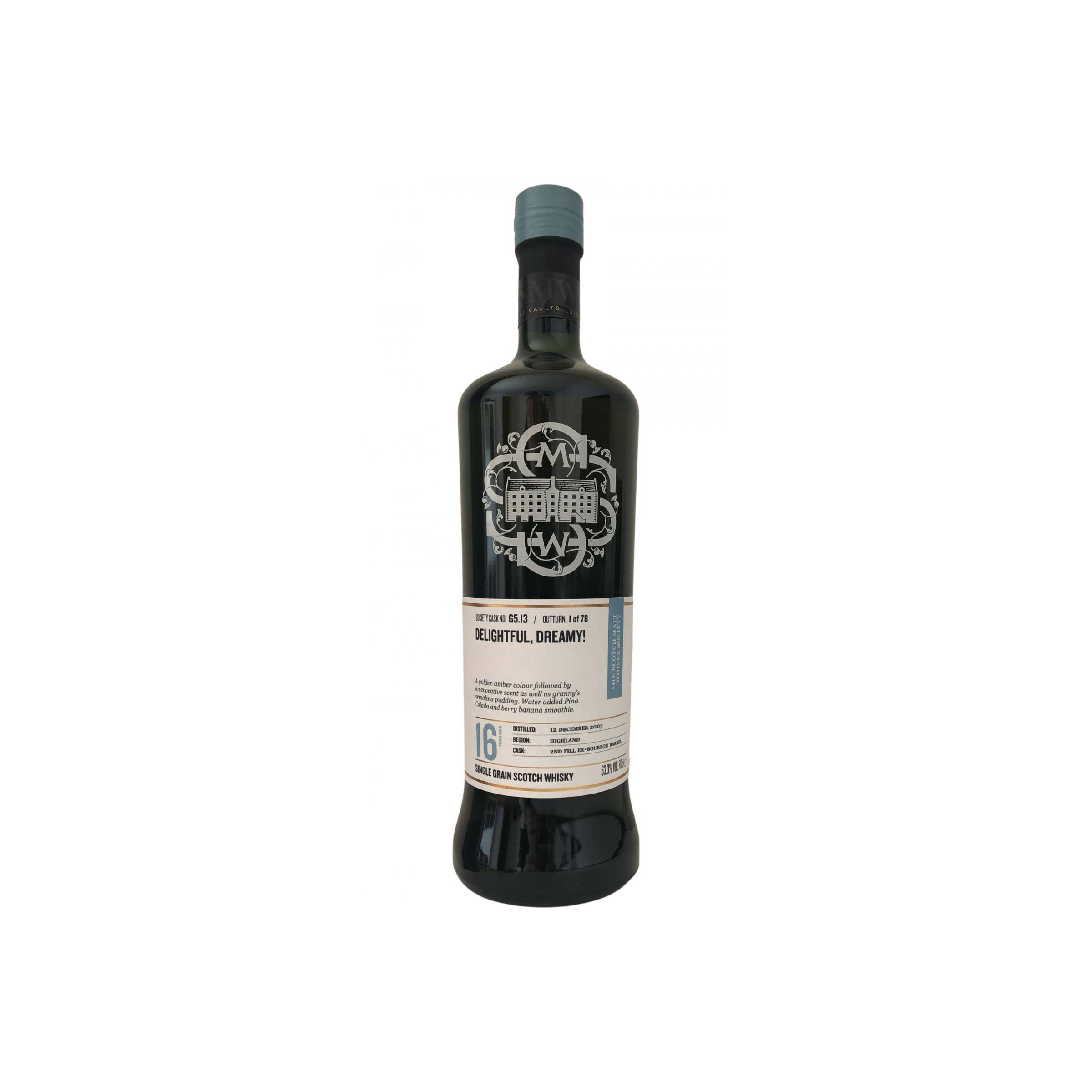 The Scotch Malt Whisky Society 2003 16 Years Single Grain Whisky