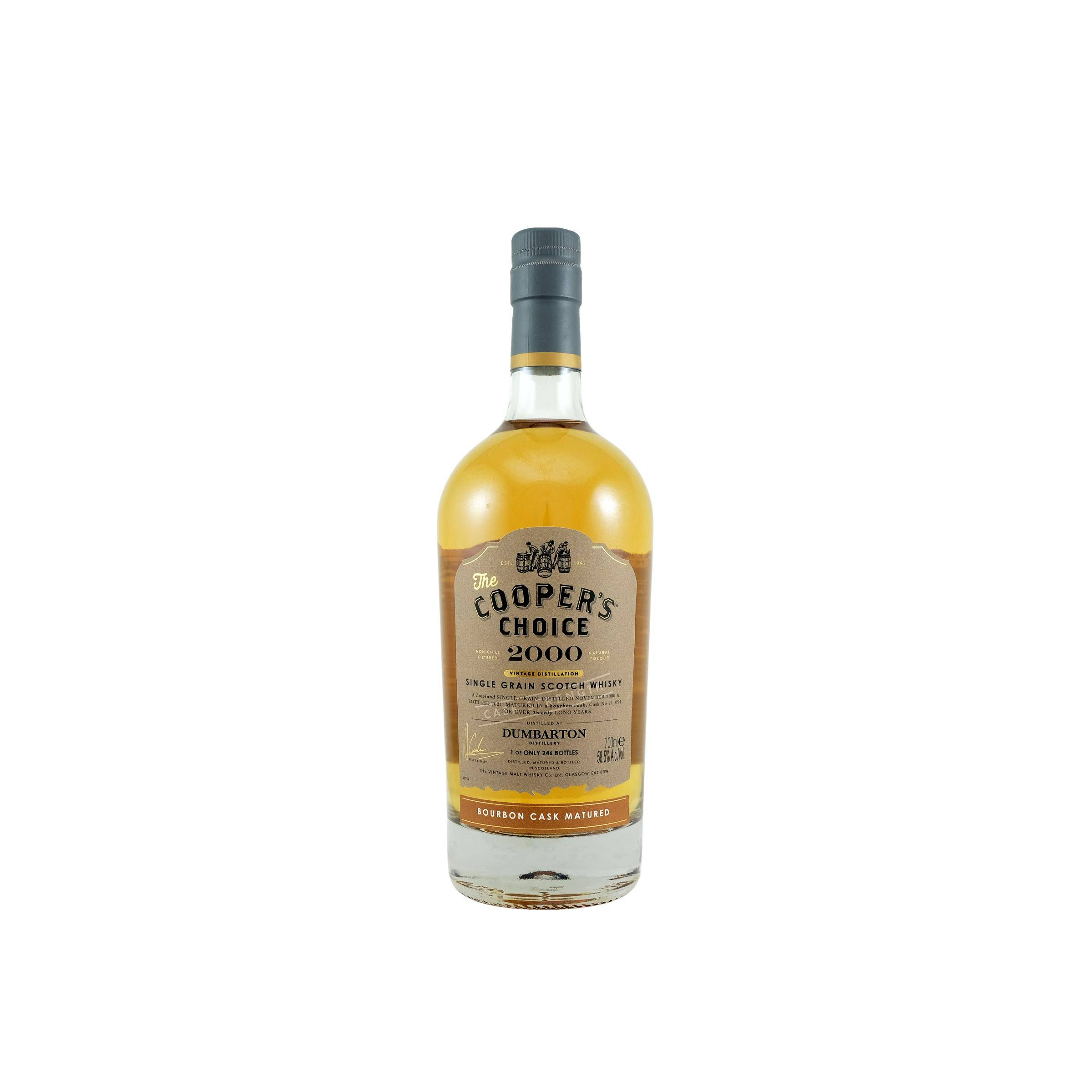 Dumbarton The Cooper's Choice 2000 20 Years Single Grain Whisky