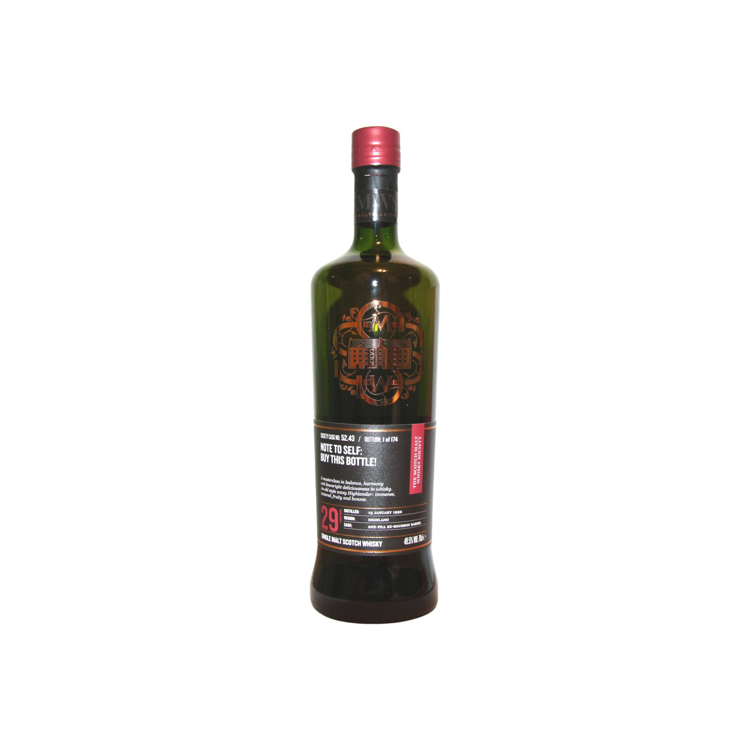 The Scotch Malt Whisky Society 1992 29 Years Single Malt Whisky