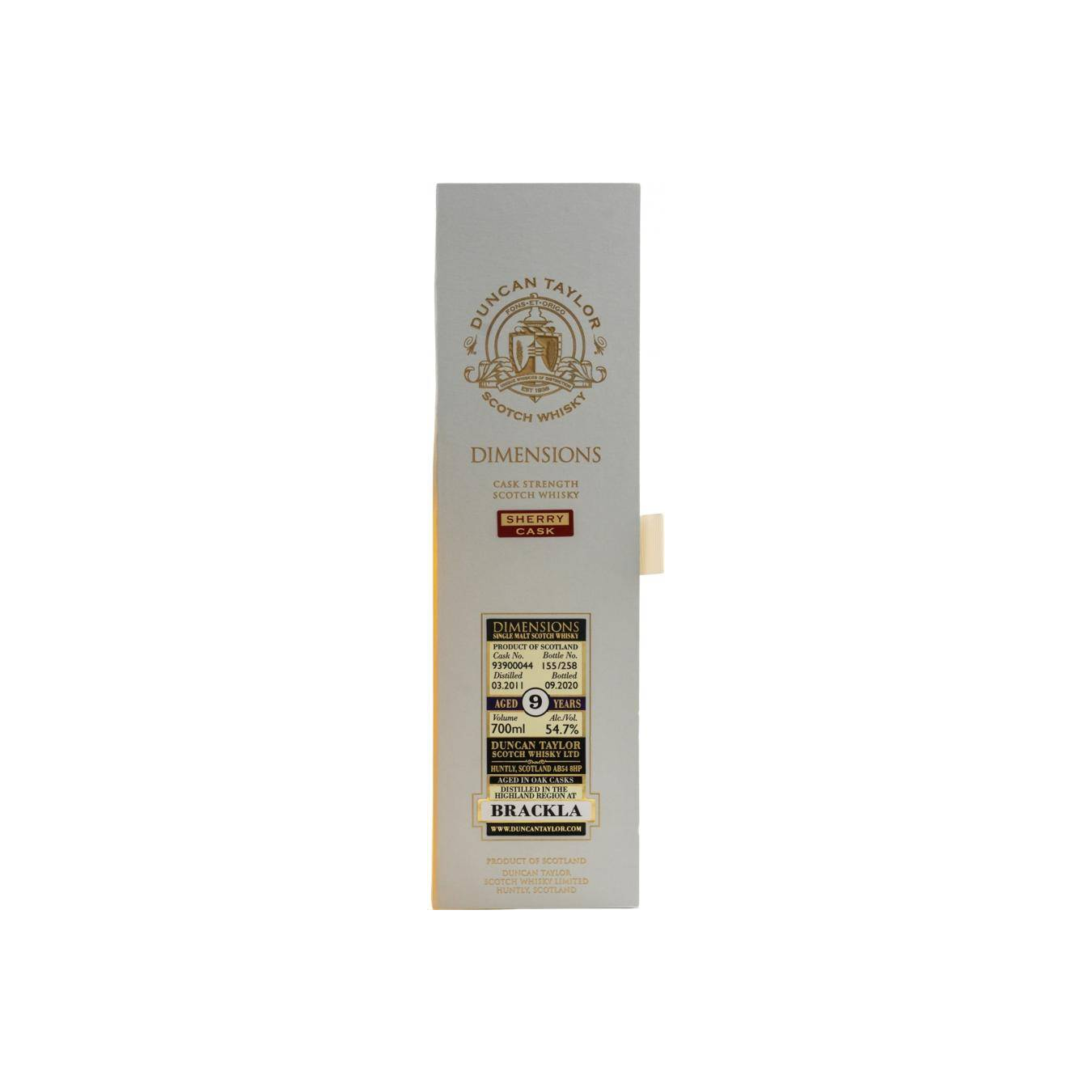 Royal Brackla Dimensions 2011 9 Years Single Malt Whisky 2