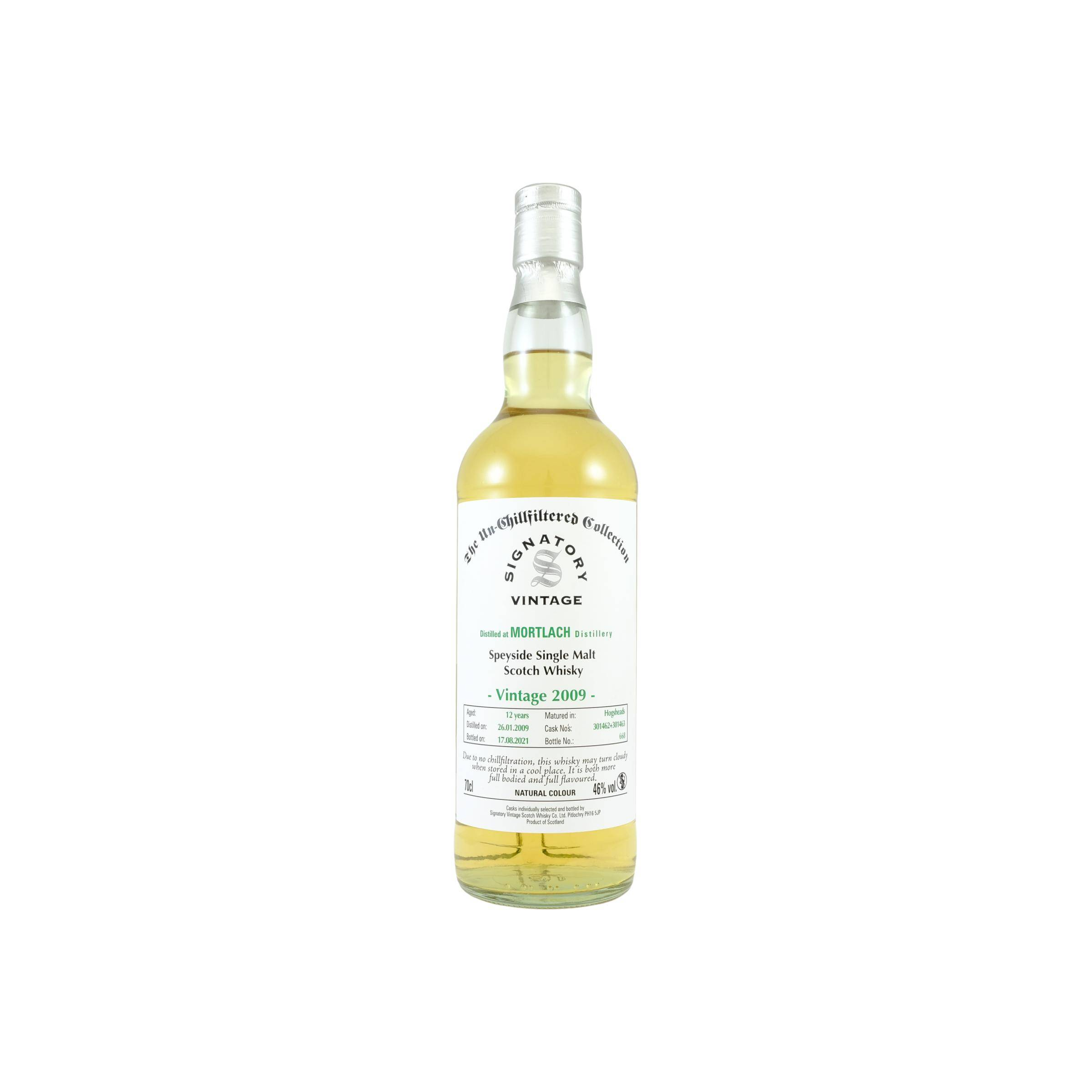 Mortlach The Un-Chillfiltered Collection 2009 12 Years Single Malt Whisky