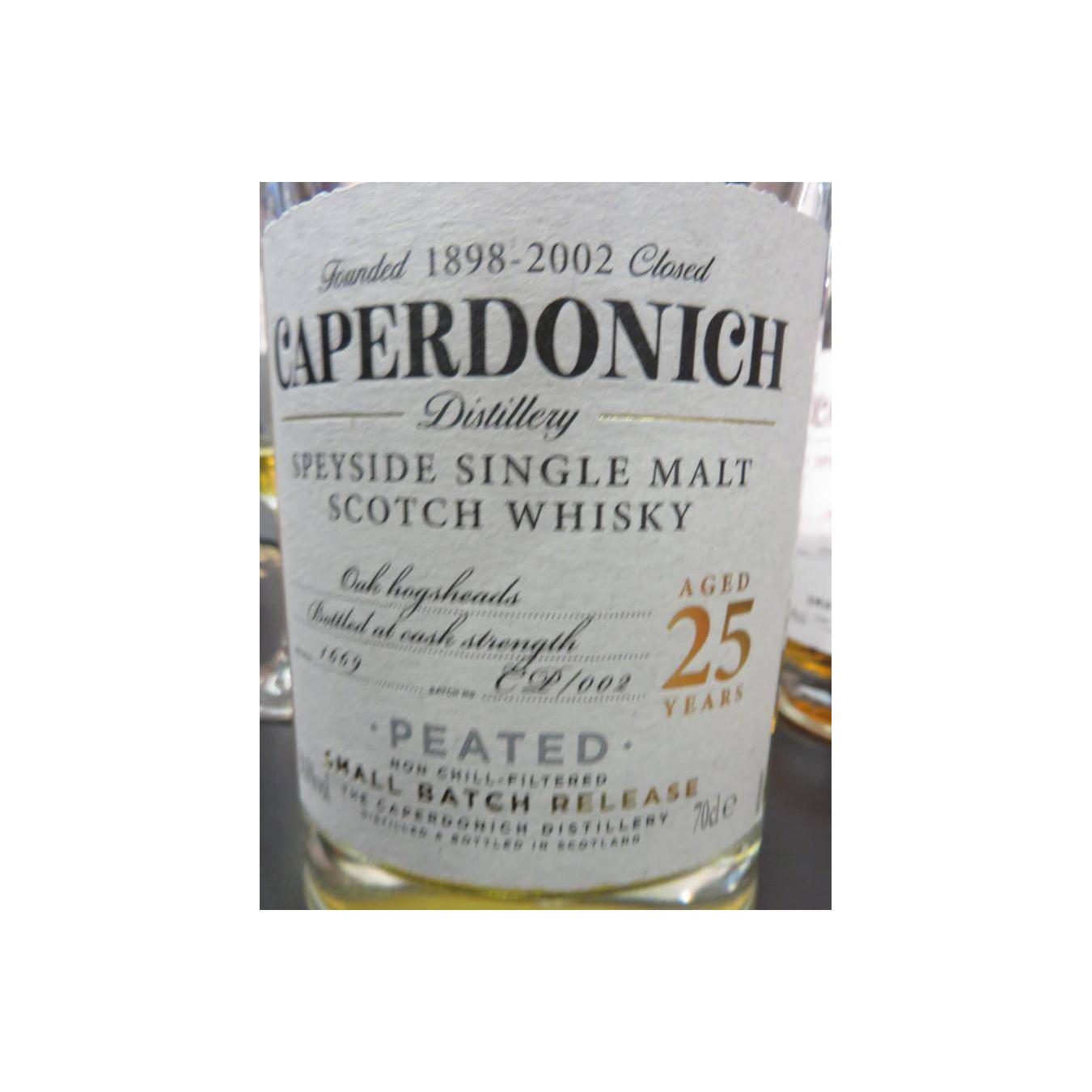 Caperdonich 25 Years Single Malt Whisky 2