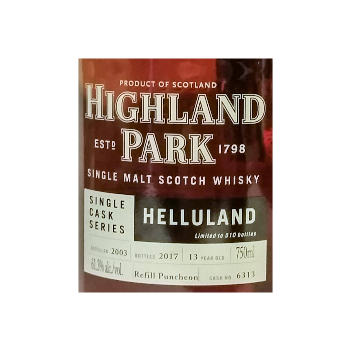 Highland Park Single Cask 2003 13 Years Single Malt Whisky 3