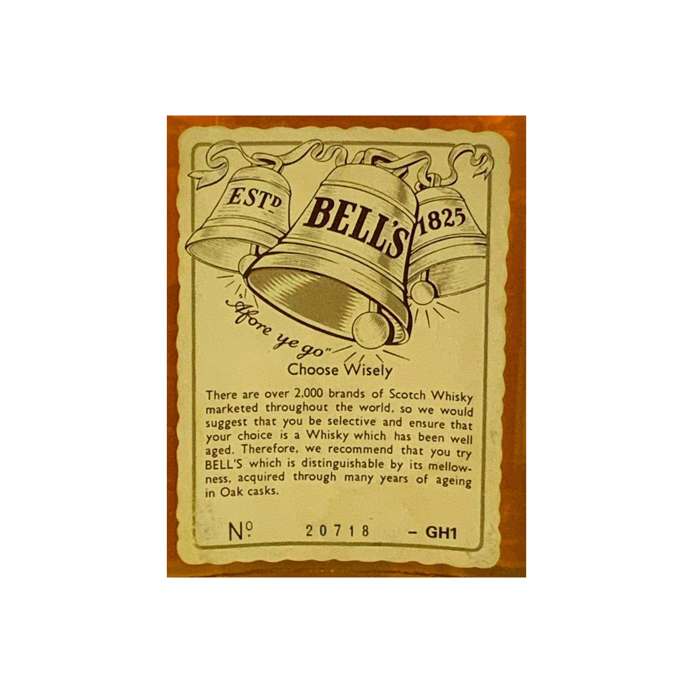 Bell's Old Scotch Whisky 2