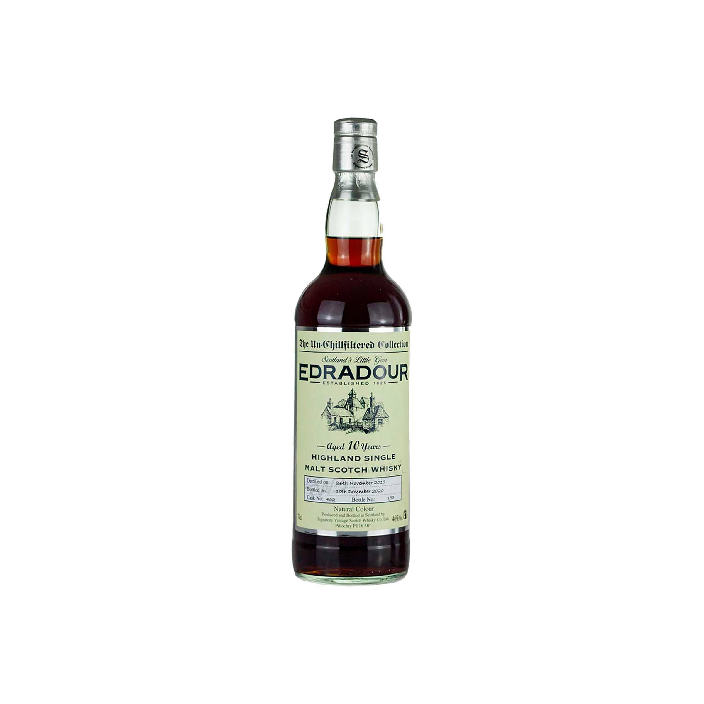 Edradour The Un-Chillfiltered Collection 2010 10 Years Single Malt Whisky