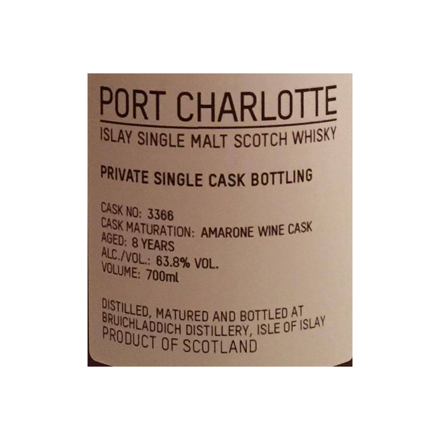 Port Charlotte 8 Years Single Malt Whisky 2