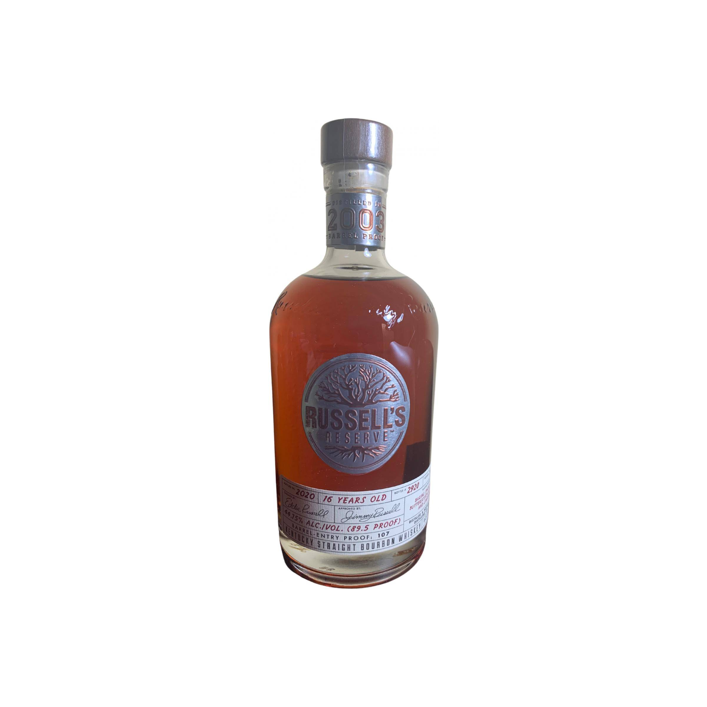 Russell's Reserve Kentucky Straight Bourbon Whiskey 2003 16 Years Bourbon Whisky