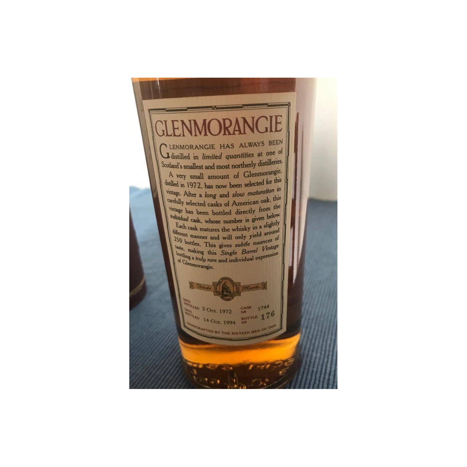 Glenmorangie 1972 22 Years Single Malt Whisky 2