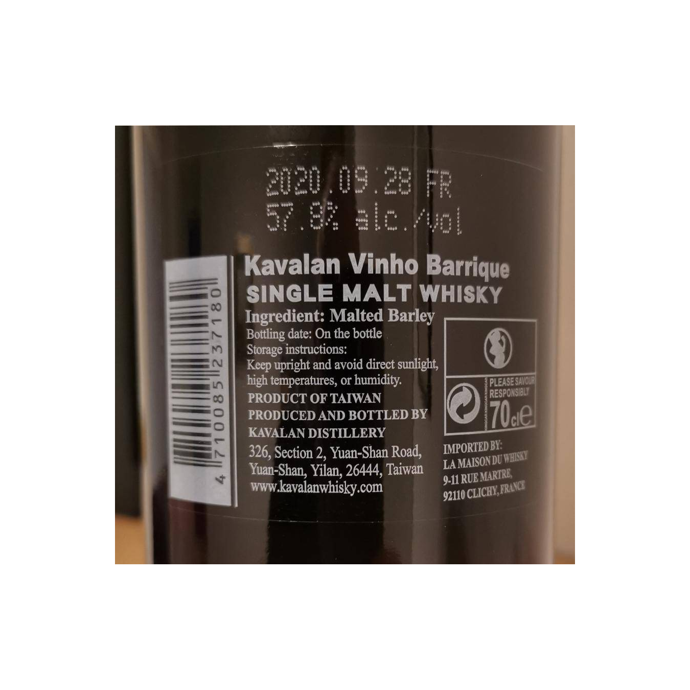 Kavalan Vinho Barrique 2012 8 Years Single Malt Whisky 3