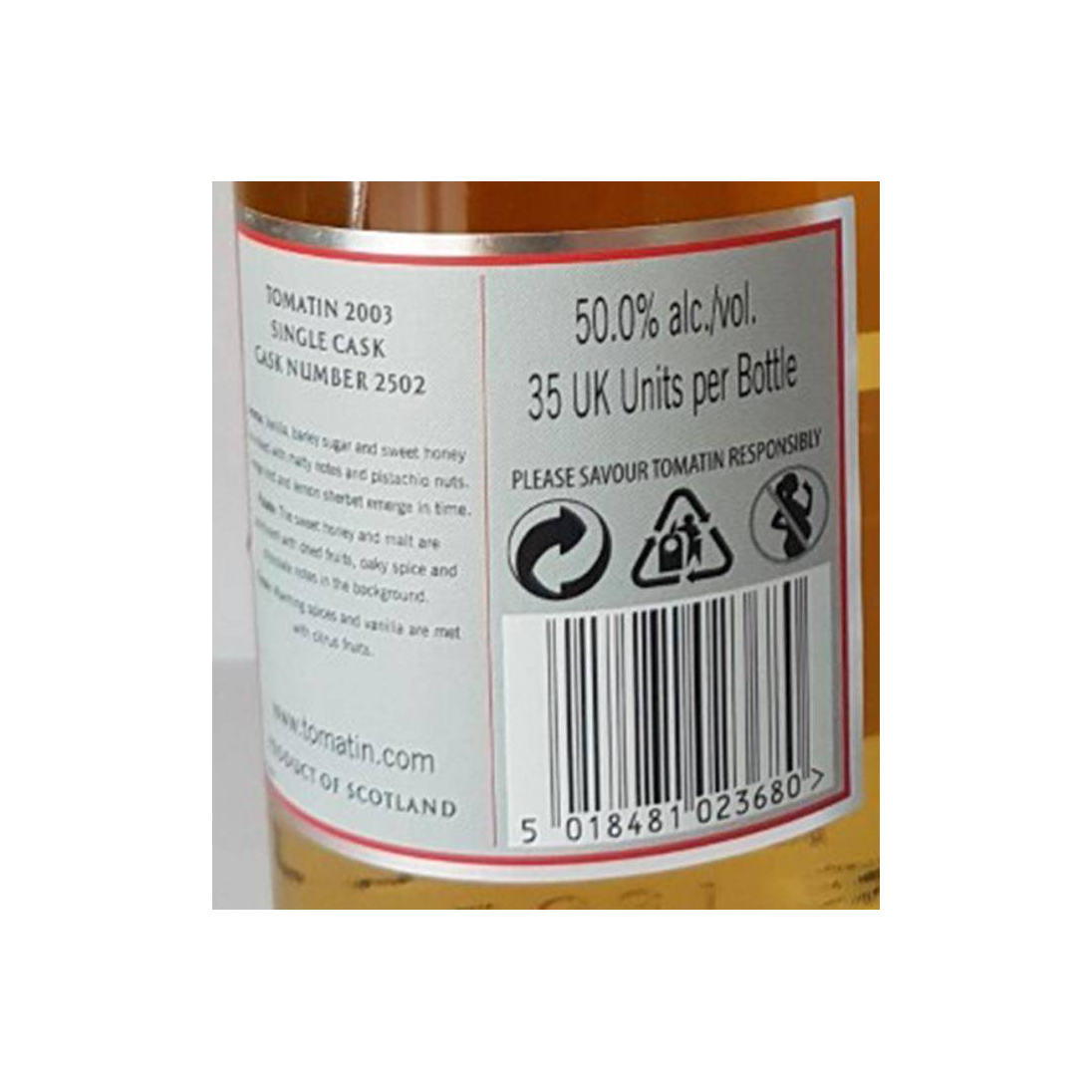 Tomatin Single Cask 2003 10 Years Single Malt Whisky 3