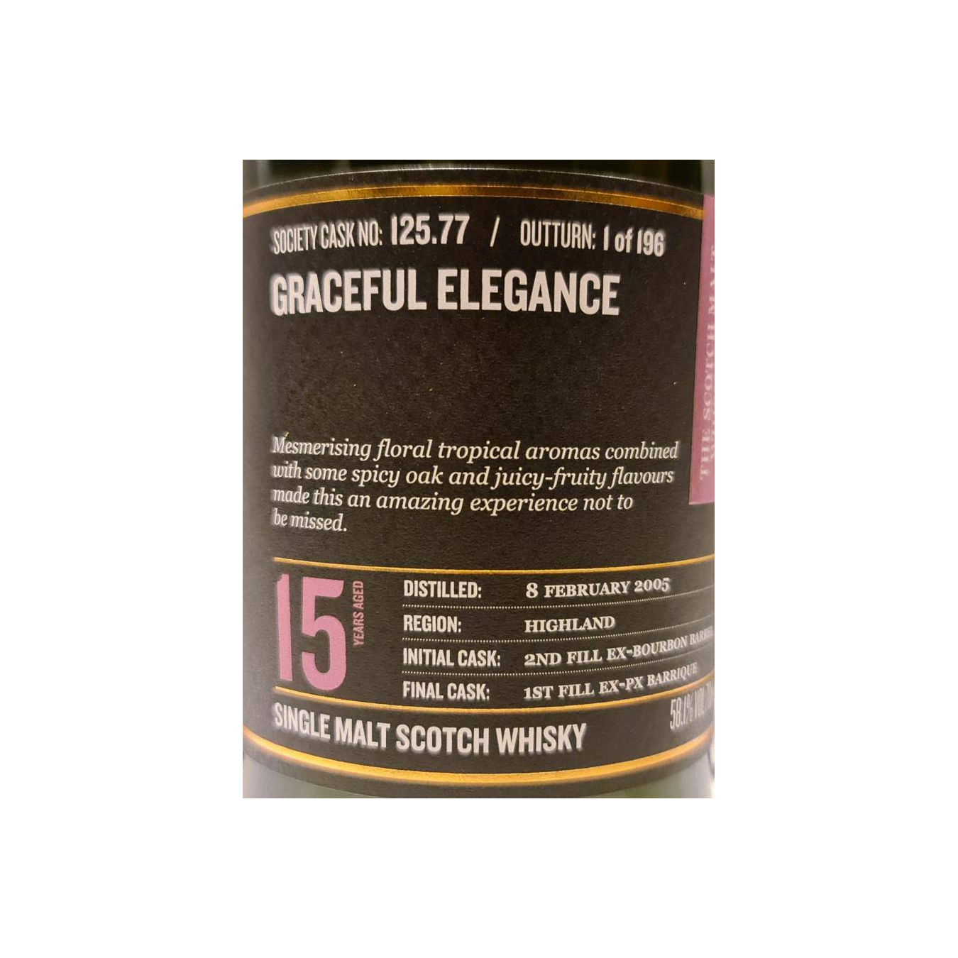 The Scotch Malt Whisky Society 2005 15 Years Single Malt Whisky 2