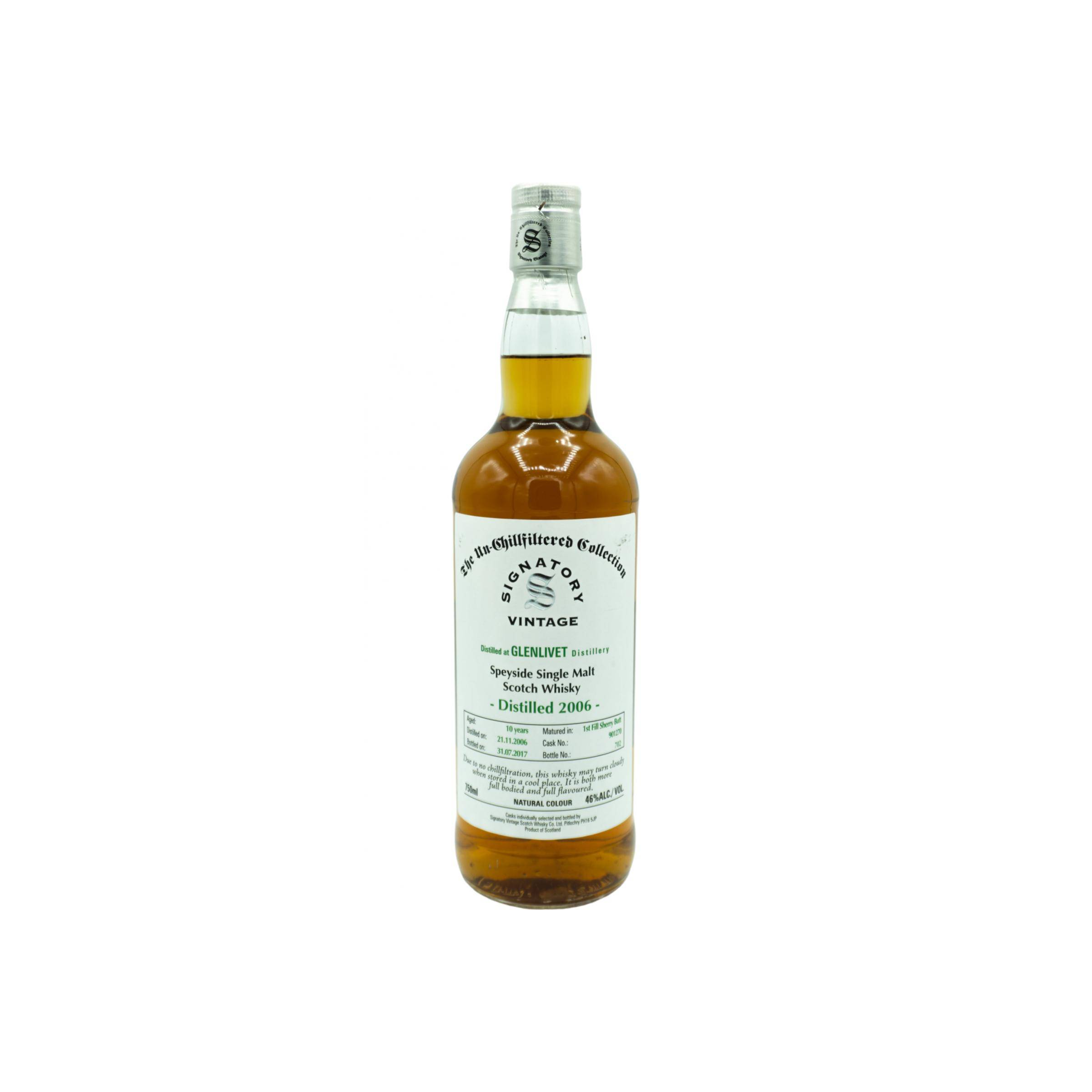 The Glenlivet The Un-Chillfiltered Collection 2006 10 Years Single Malt Whisky