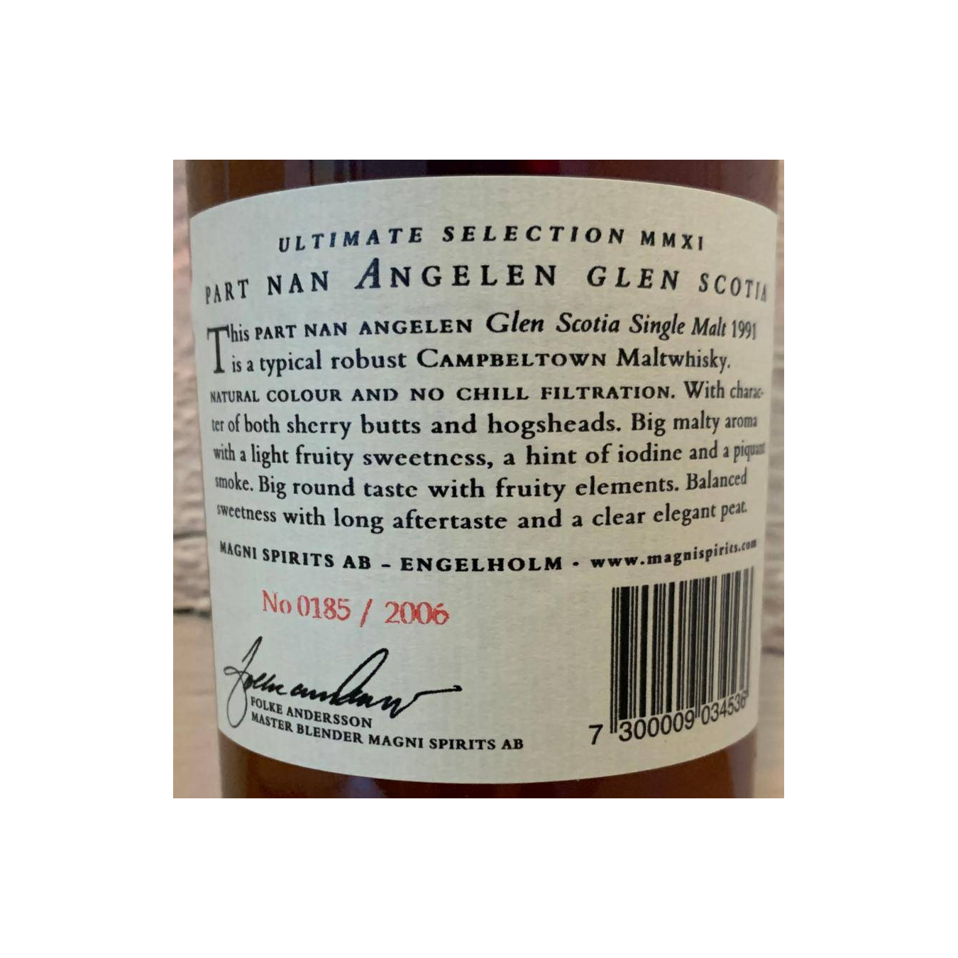Glen Scotia 1991 Single Malt Whisky 3