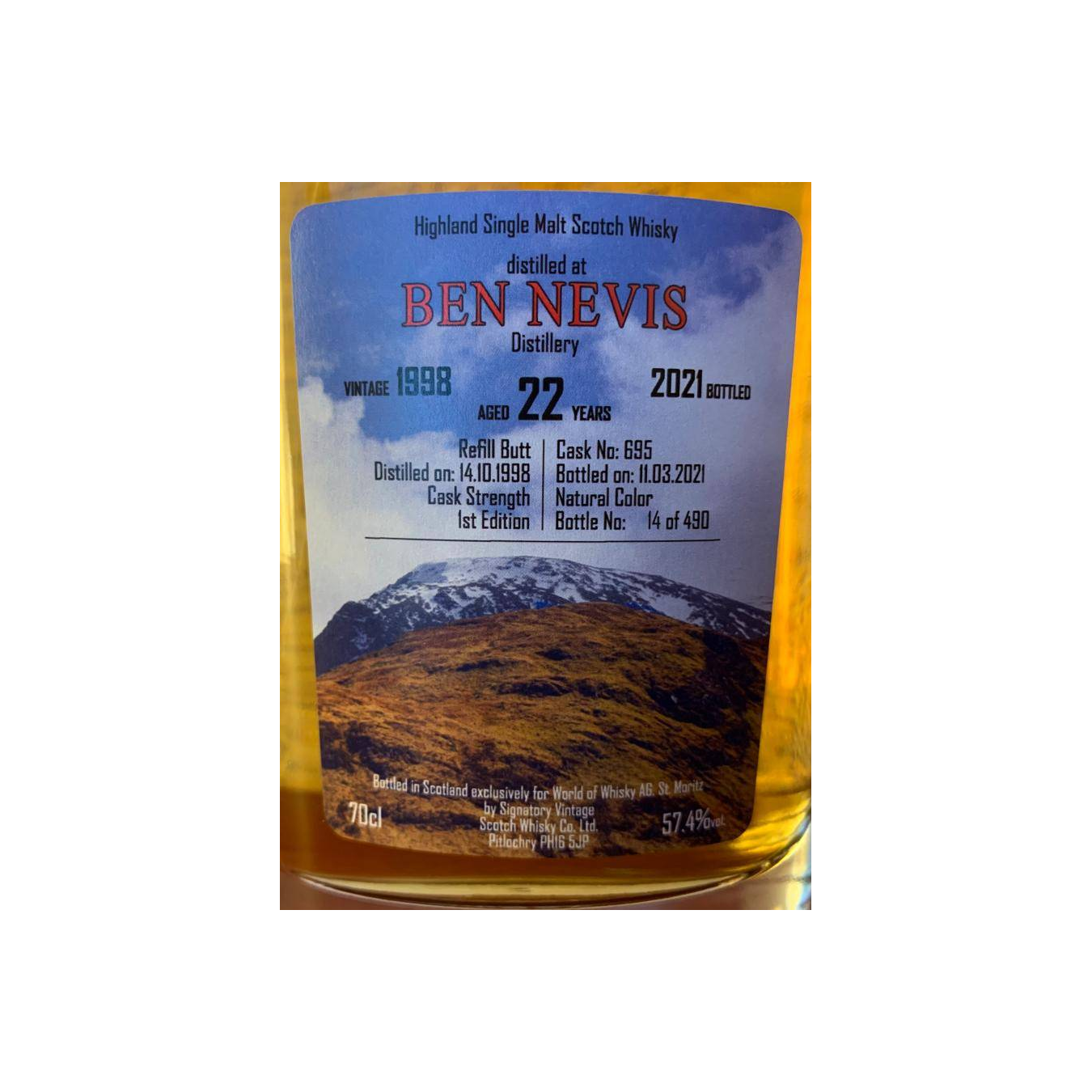 Ben Nevis Cask Strength Collection 1998 22 Years Single Malt Whisky 3