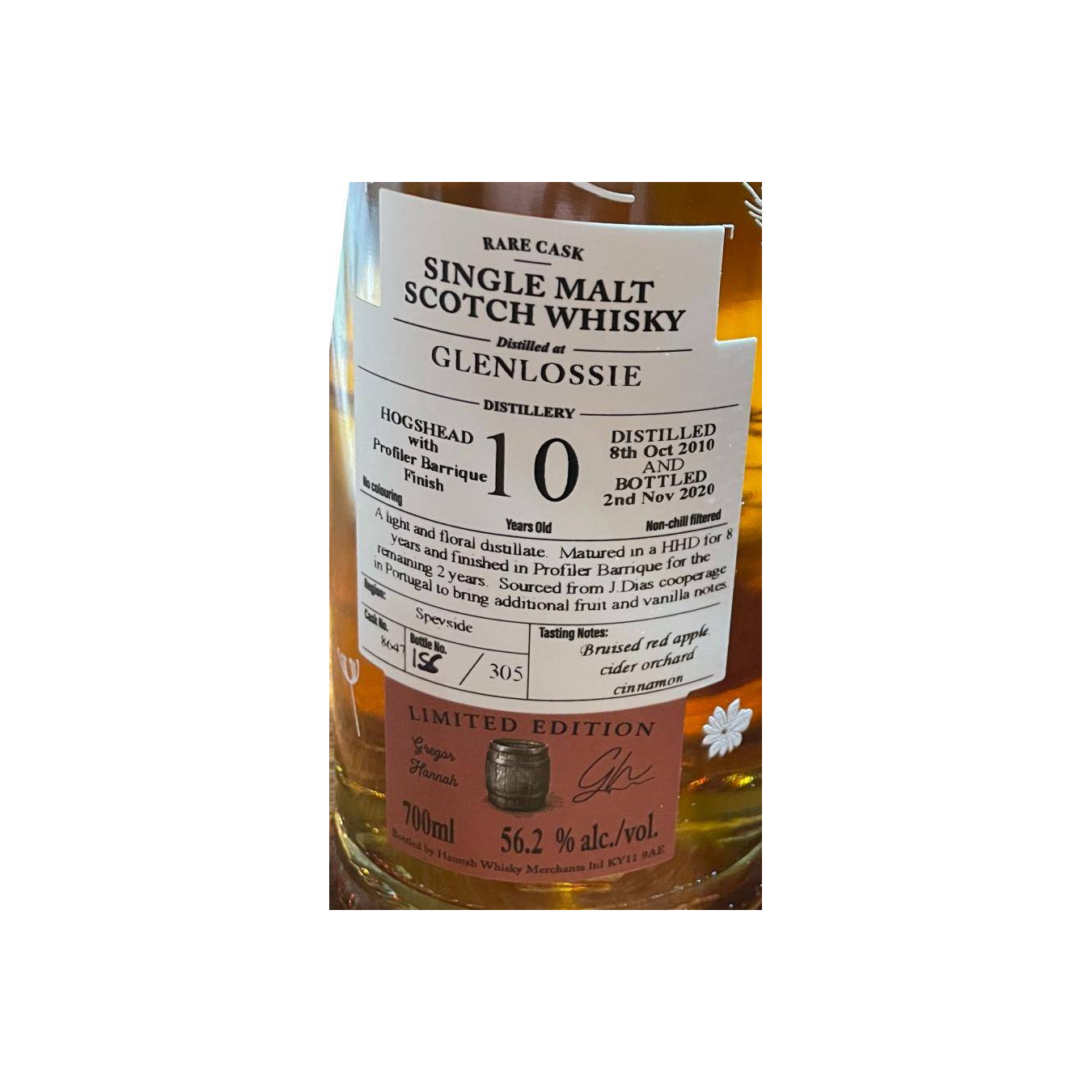 Glenlossie Limited Edition 2010 10 Years Single Malt Whisky 3