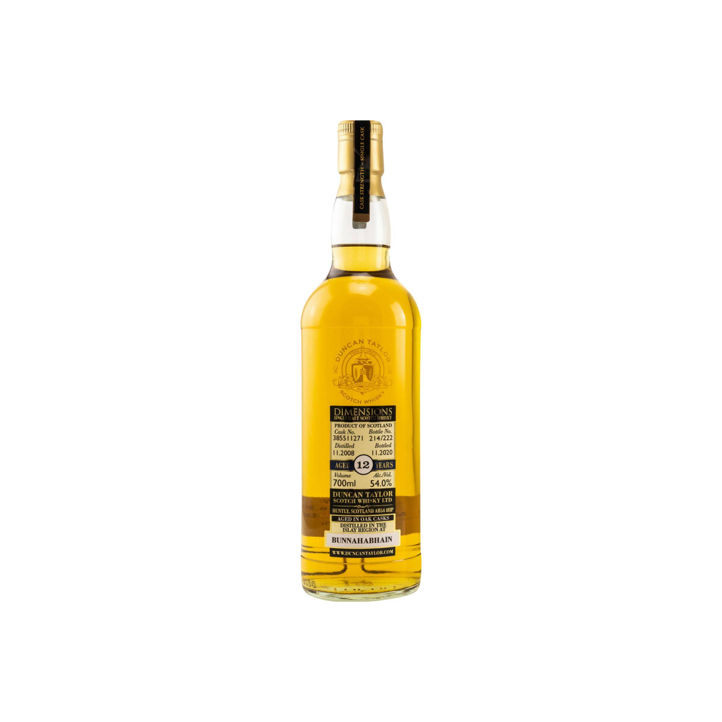 Bunnahabhain Dimensions 2008 12 Years Single Malt Whisky