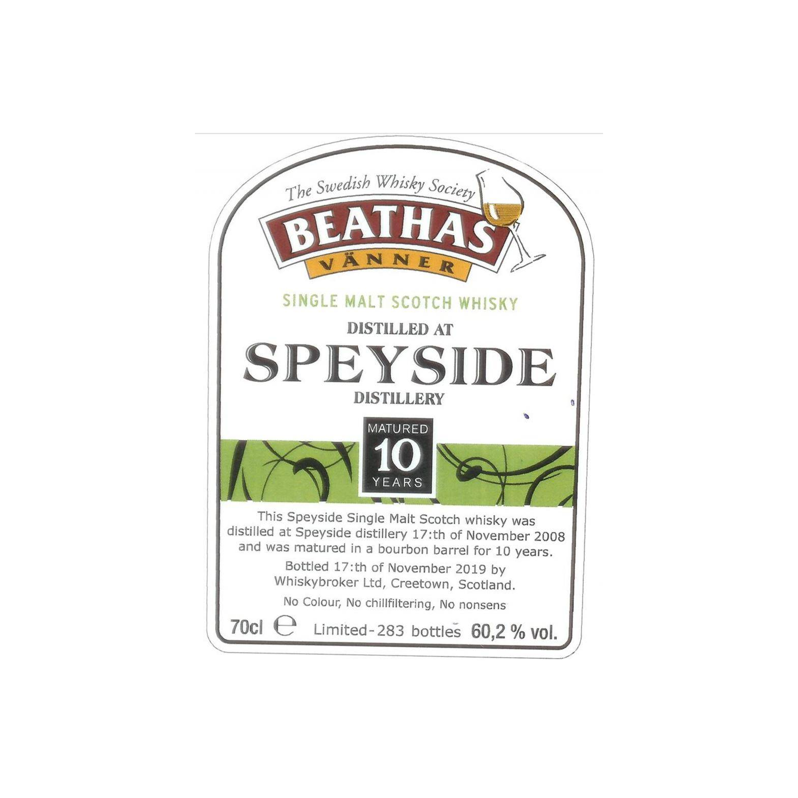 Spey 2008 10 Years Single Malt Whisky 2