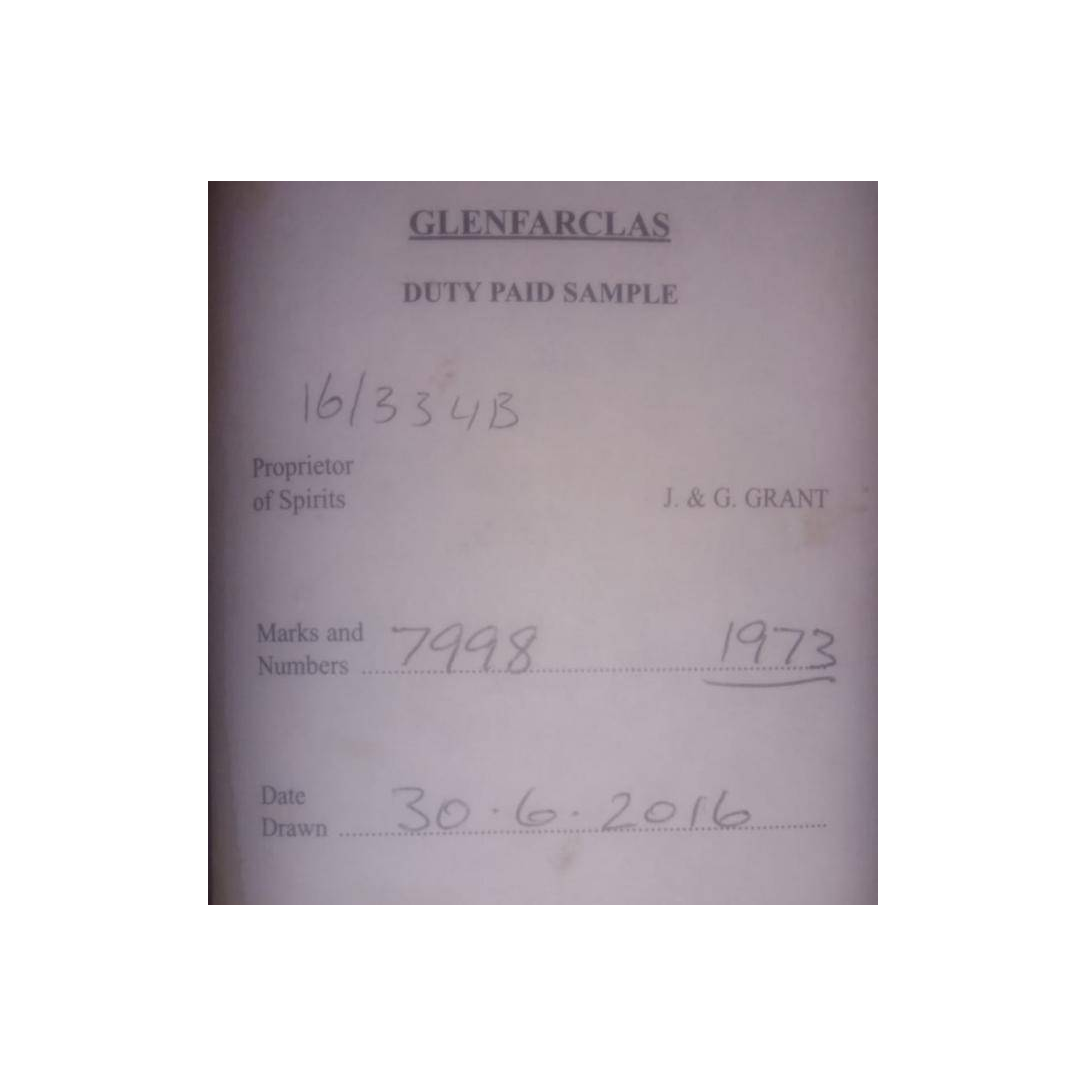Glenfarclas 1973 43 Years Single Malt Whisky