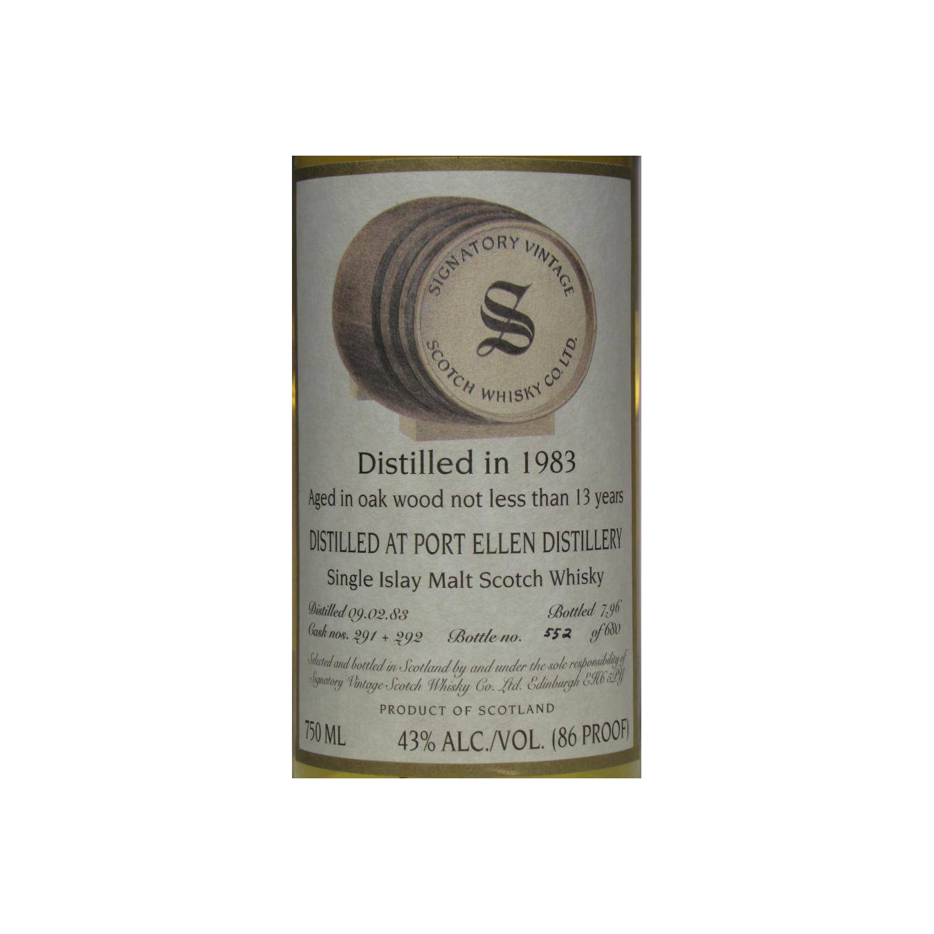 Port Ellen Vintage Collection 1983 13 Years Single Malt Whisky 2