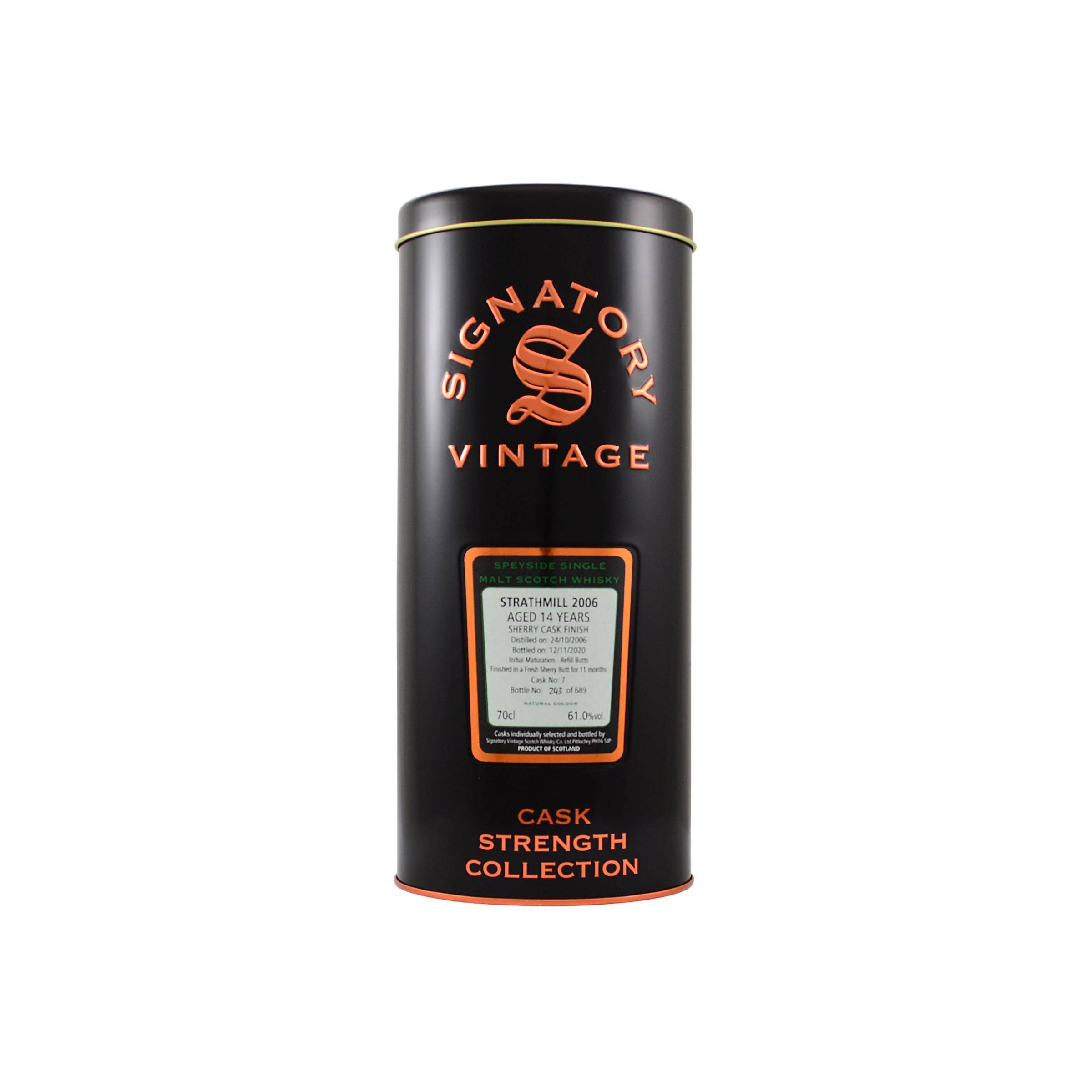 Strathmill Cask Strength Collection 2006 14 Years Single Malt Whisky 2