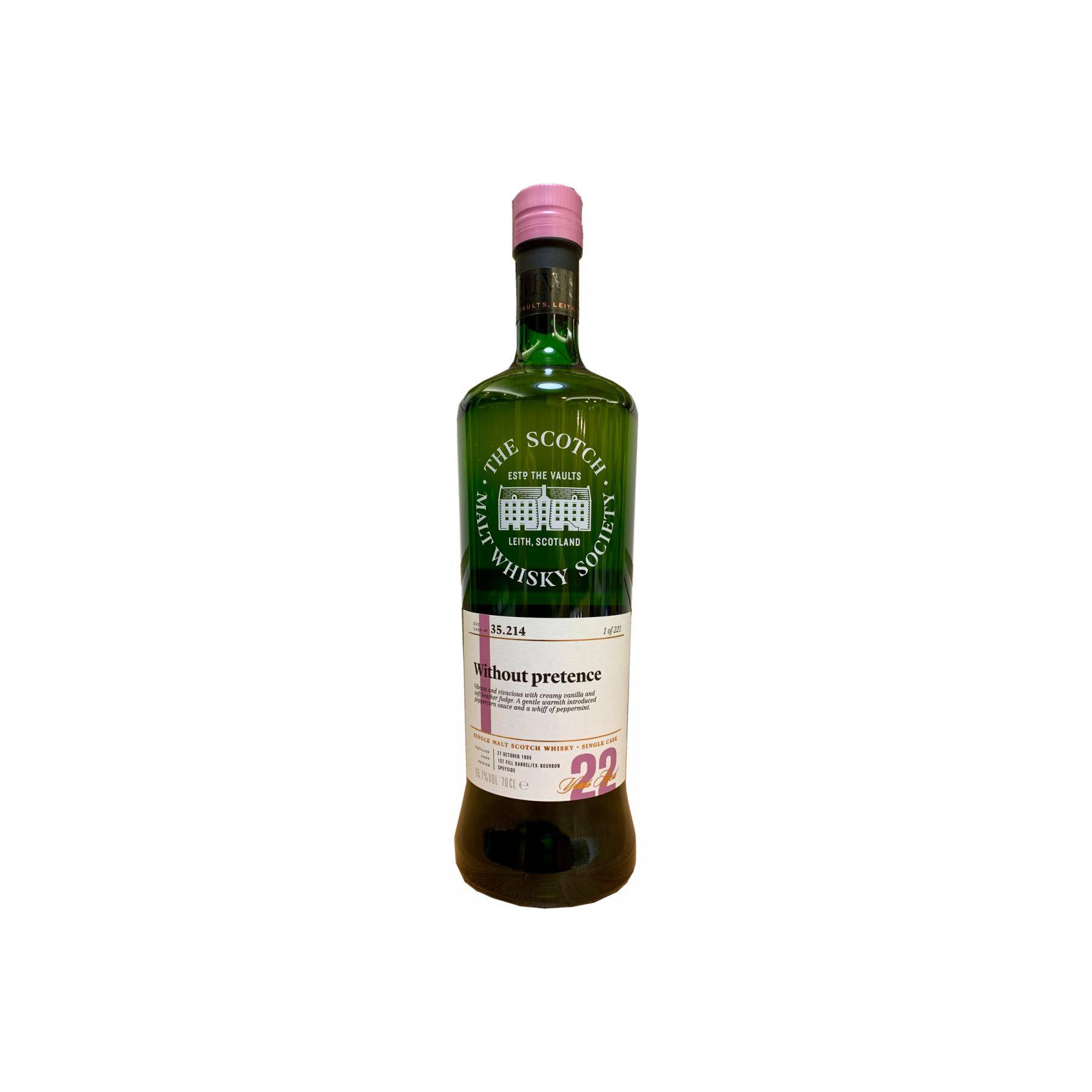 The Scotch Malt Whisky Society 1995 22 Years Single Malt Whisky